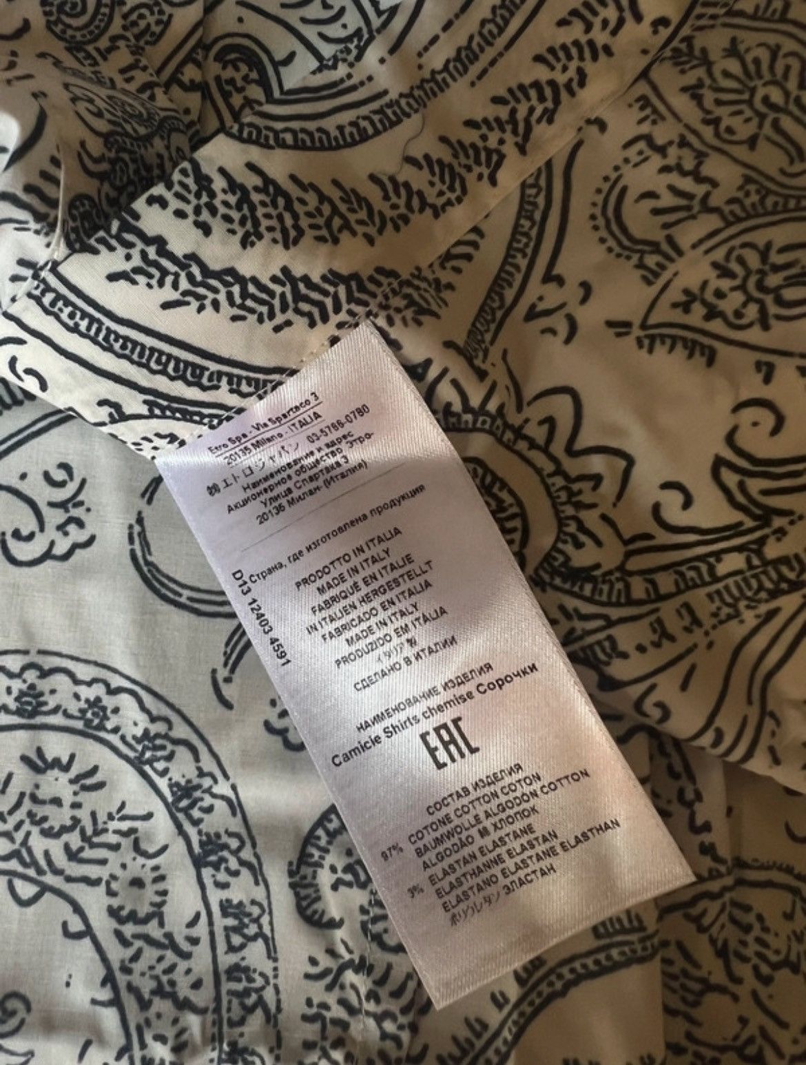 Etro ETRO cachemire print in cotton stretch Size XS / US 0-2 / IT 36-38 - 4 Thumbnail