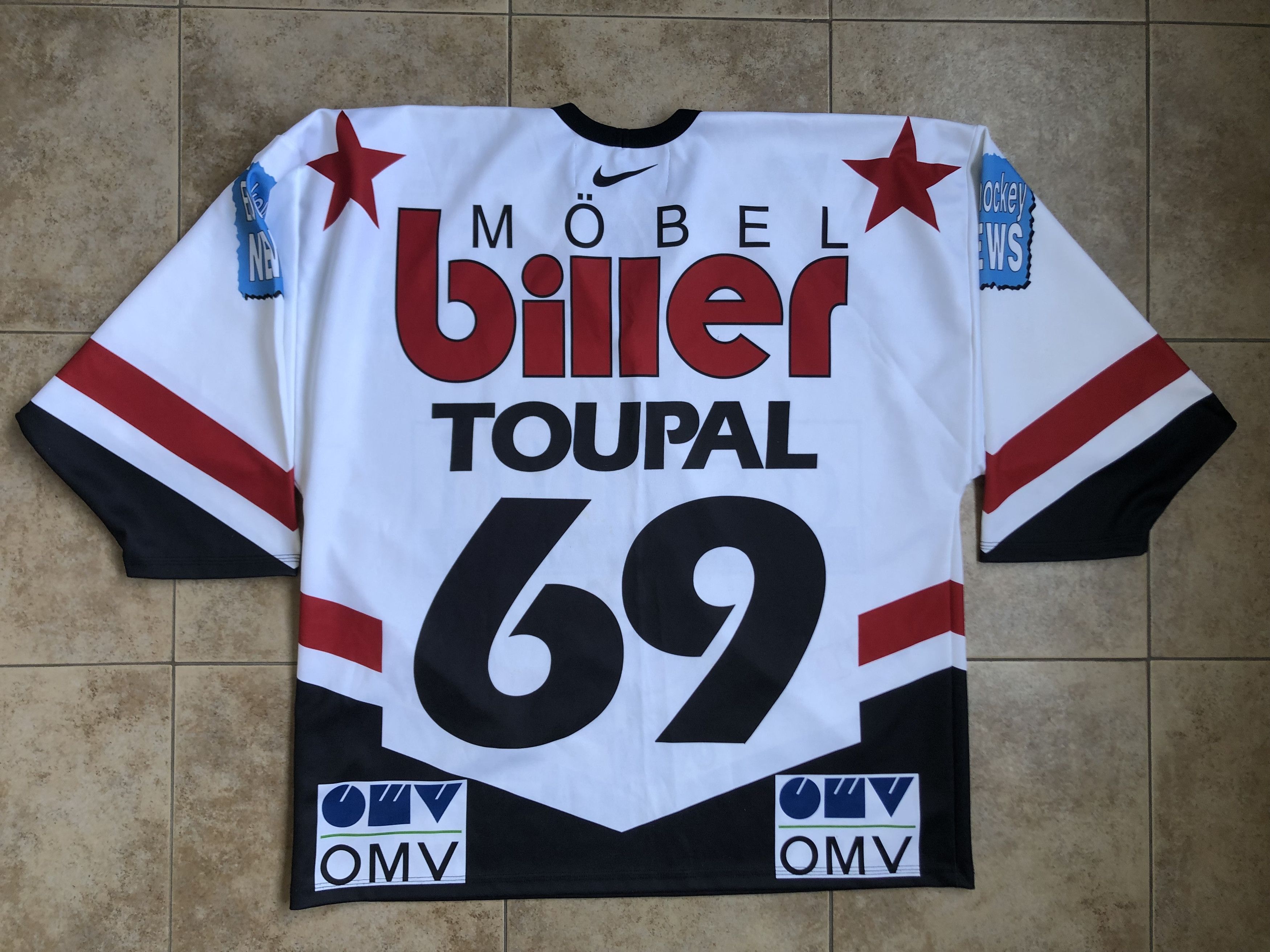 Vintage EV Landshut Cannibals Ice Hockey Team Issued Jersey Toupal Size US L / EU 52-54 / 3 - 14 Thumbnail