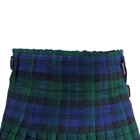 Handmade × Other Tartan Kilt Black Watch 8 Yards Highlander Dress Size US 34 / EU 50 - 4 Thumbnail