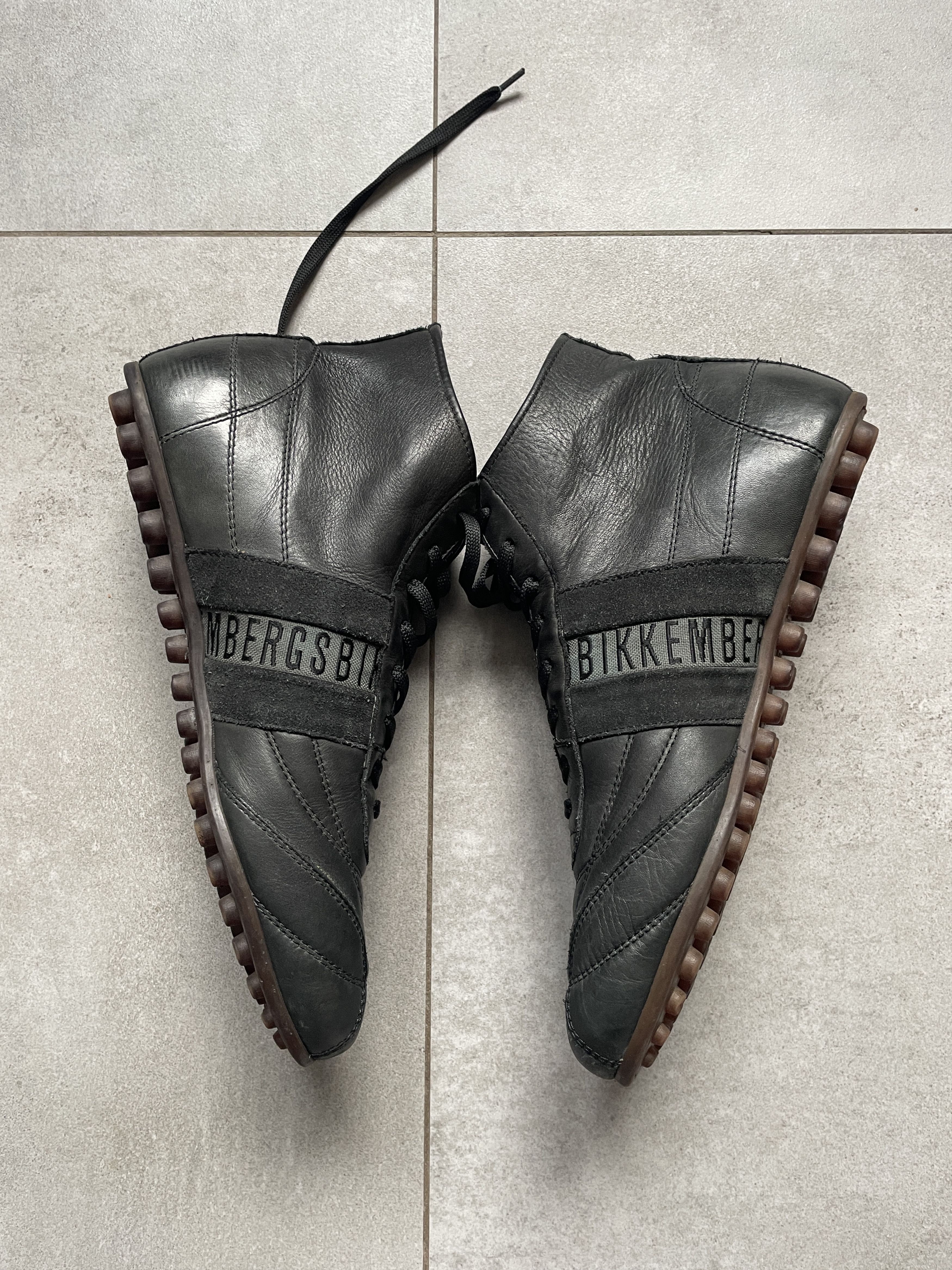 Dirk Bikkembergs Y2K DIRK BIKKEMBERGS BLACK SOCCER BALENCIAGA TYPE TRAINERS Size US 8 / EU 41 - 2 Thumbnail