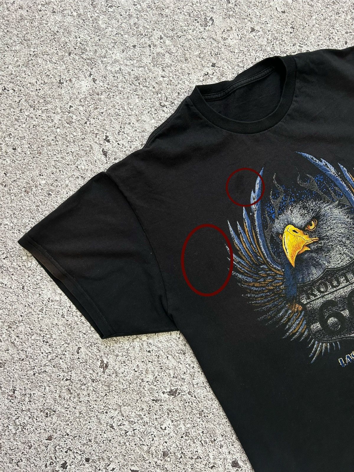 Harley Davidson × Route 66 × Vintage Vintage 90s American Eagle Route 66 T-Shirt Size US XL / EU 56 / 4 - 5 Thumbnail