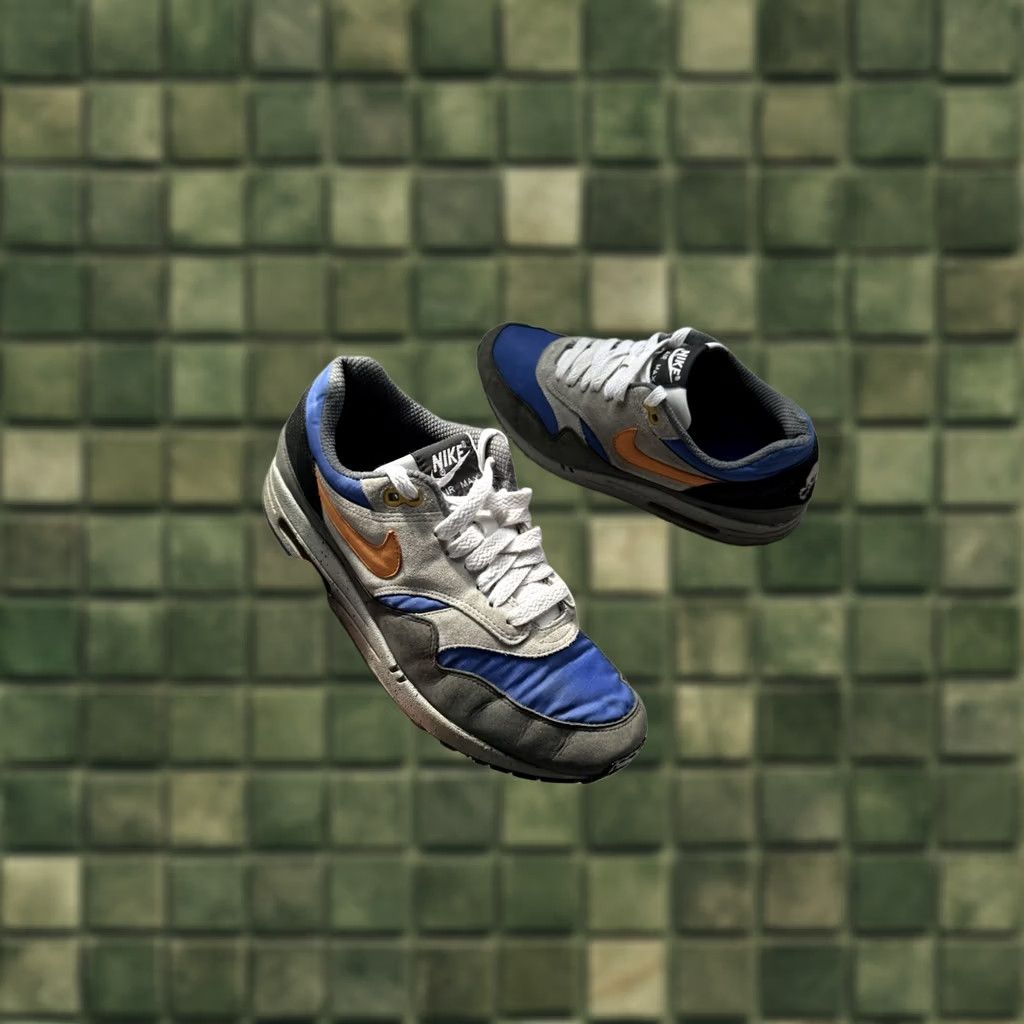Nike Nike Air Max 1 Skulls Pack Old Royal Black Anthracite 307133-481 RARE Size US 8 Mens Sneakers Air Max 1 Skulls Vintage 2007 Size US 8 / EU 41 - 1 Thumbnail
