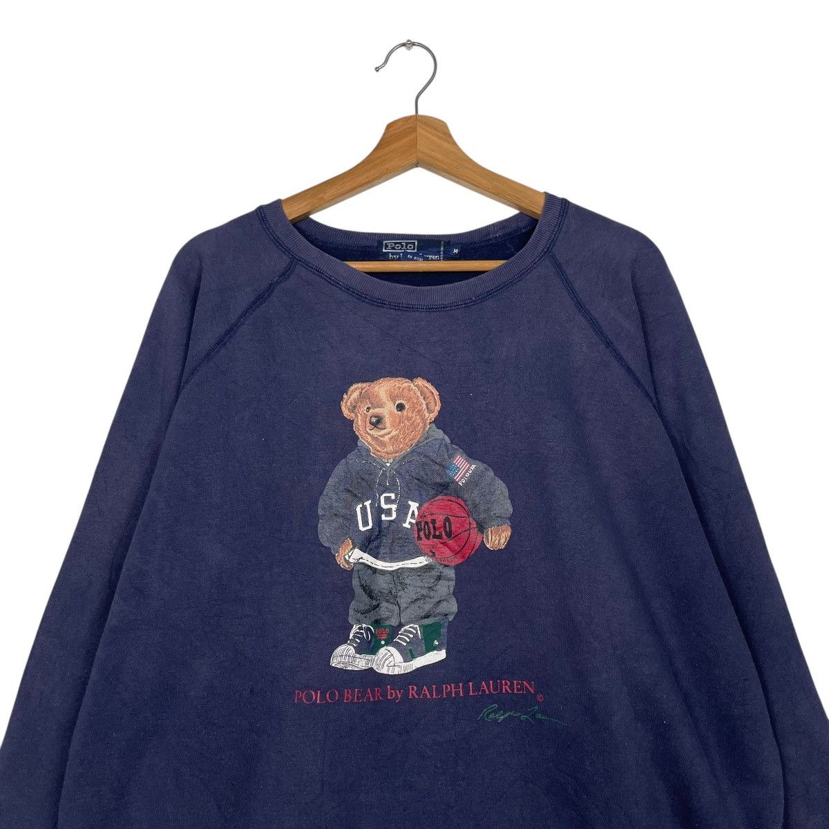 Polo Ralph Lauren Vintage Polo Bear Ralph Lauren Sweatshirt Size US M / EU 48-50 / 2 - 2 Thumbnail