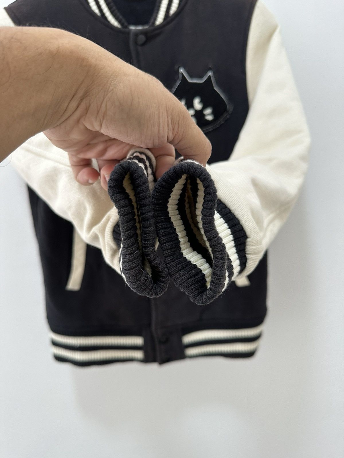 Issey Miyake Ne-net Varsity Jacket Cat Logo Two Tone Color Issey Miyake Size US M / EU 48-50 / 2 - 6 Thumbnail