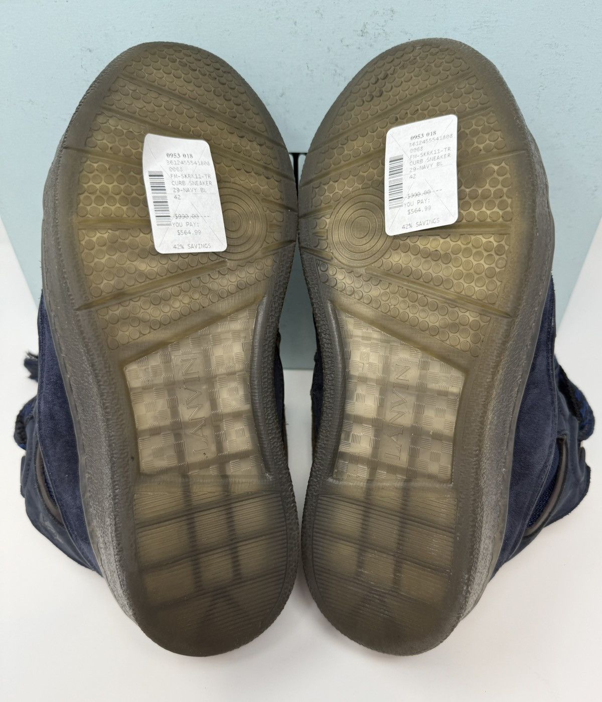 Lanvin Lanvin Curb Sneaker Navy Size US 9 / EU 42 - 6 Thumbnail
