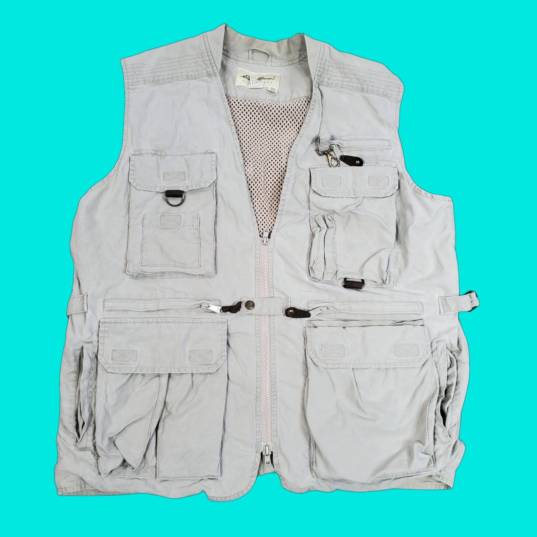 Eddie Bauer VINTAGE Eddie Bauer Vest Mens M Beige Canvas Pocket Windbreaker Outdoor Casual Pockets Size US M / EU 48-50 / 2 - 1 Thumbnail