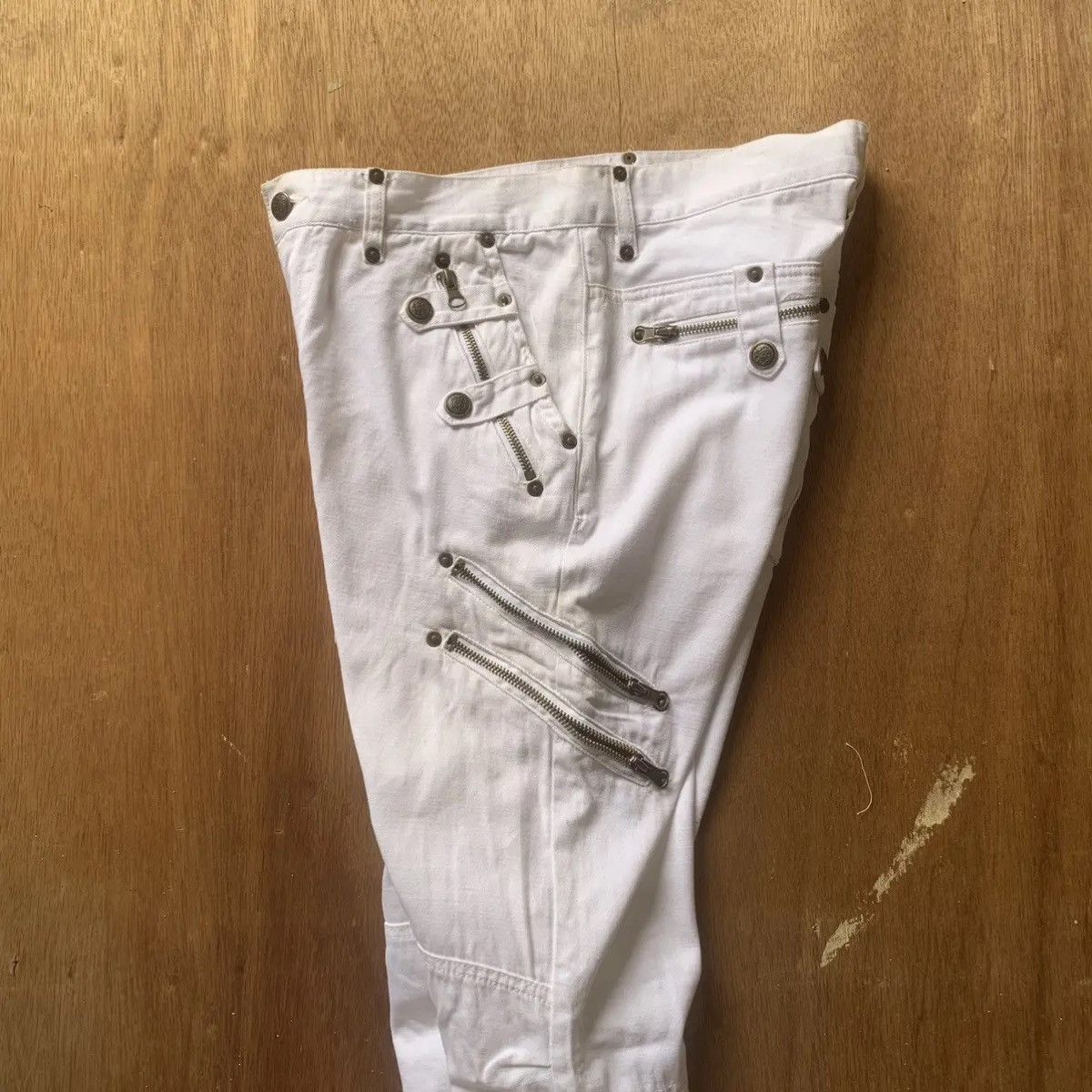 Hysteric Glamour CRAZY💥DOUBLE KNEE JAPANESE VTG TROUSERS FLARE BONDAGE PANTS Size US 29 - 13 Thumbnail
