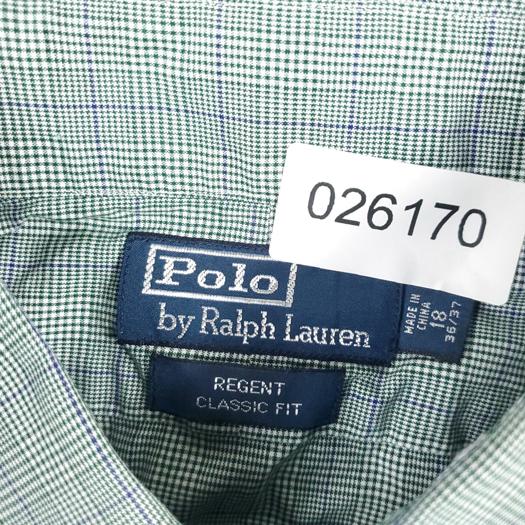 Ralph Lauren Ralph Lauren Dress Shirt Mens 18 Green Plaid Long Sleeve Button Down Regular Fit Size 48R - 6 Thumbnail