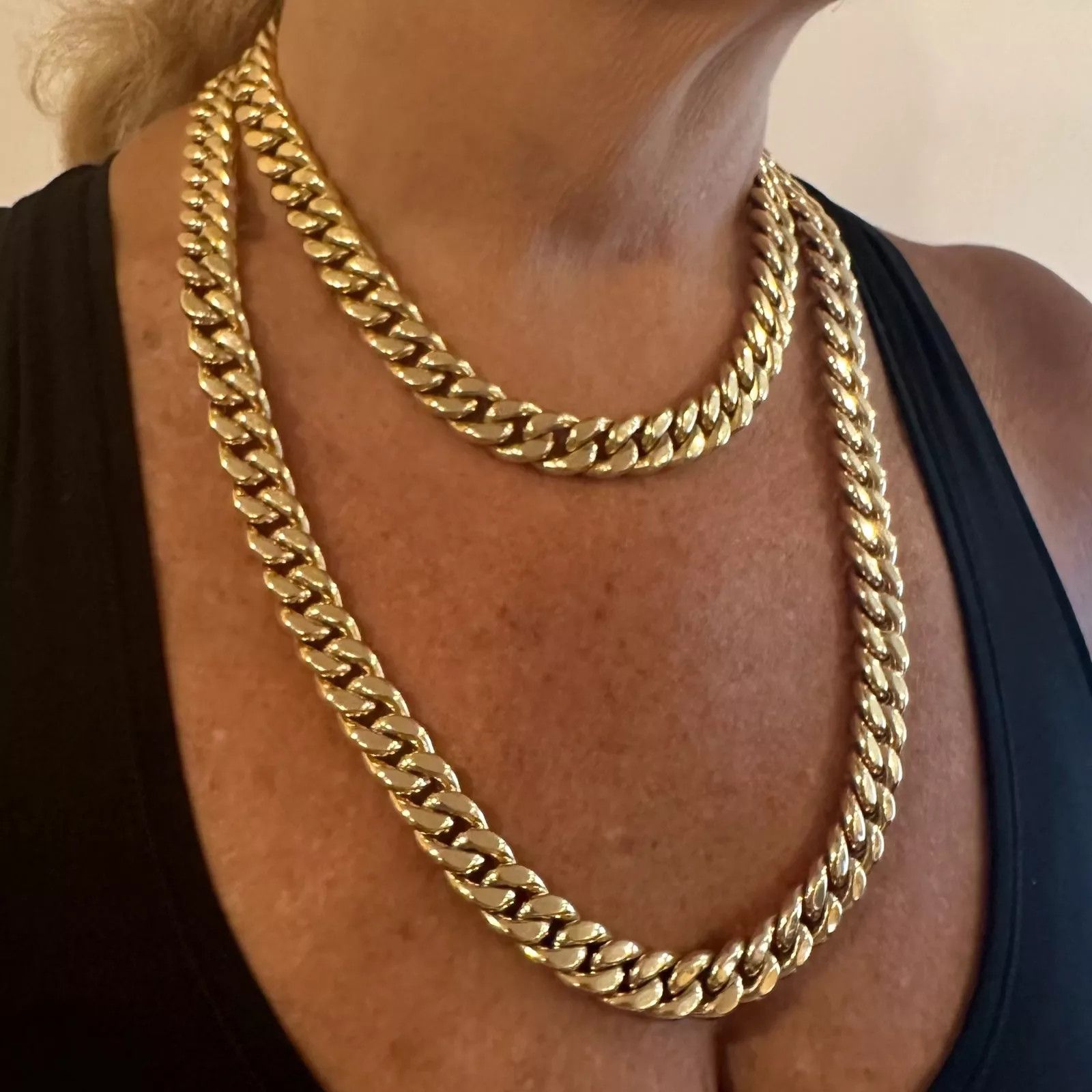 Bvlgari Bvlgari Bulgari 18k Set Two Curb Link Long Necklace Size ONE SIZE - 6 Thumbnail