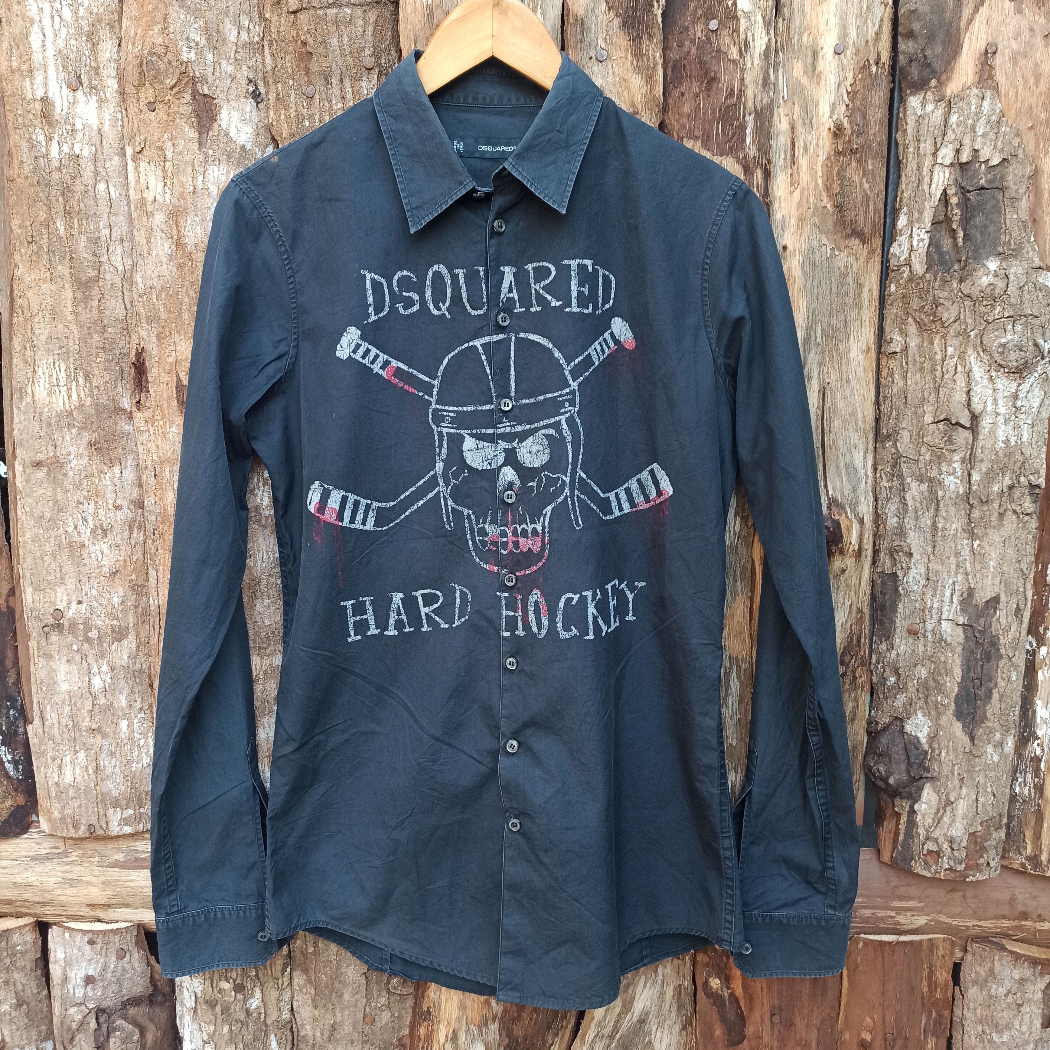 Dsquared2 × Vintage Vintage Shirt Disquared2 Skulls Size US L / EU 52-54 / 3 - 2 Thumbnail