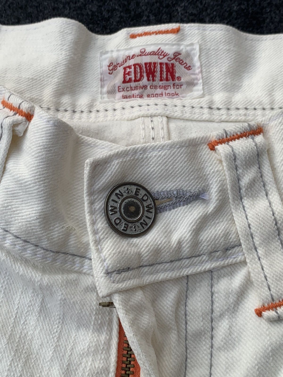 Edwin Archive Edwin XV White Denim Flare Buckle Back Patchwork Size US 30 / EU 46 - 5 Thumbnail
