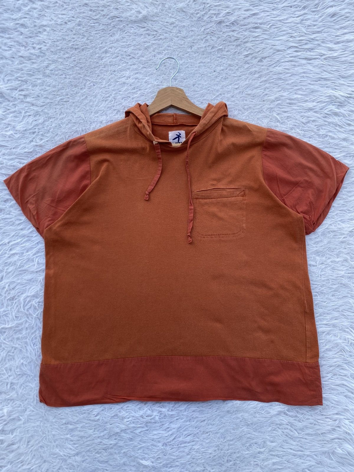 Issey Miyake Vintage 90s Hai Sporting Gear by Issey Miyake Hooded Tshirt Size US M / EU 48-50 / 2 - 1 Thumbnail