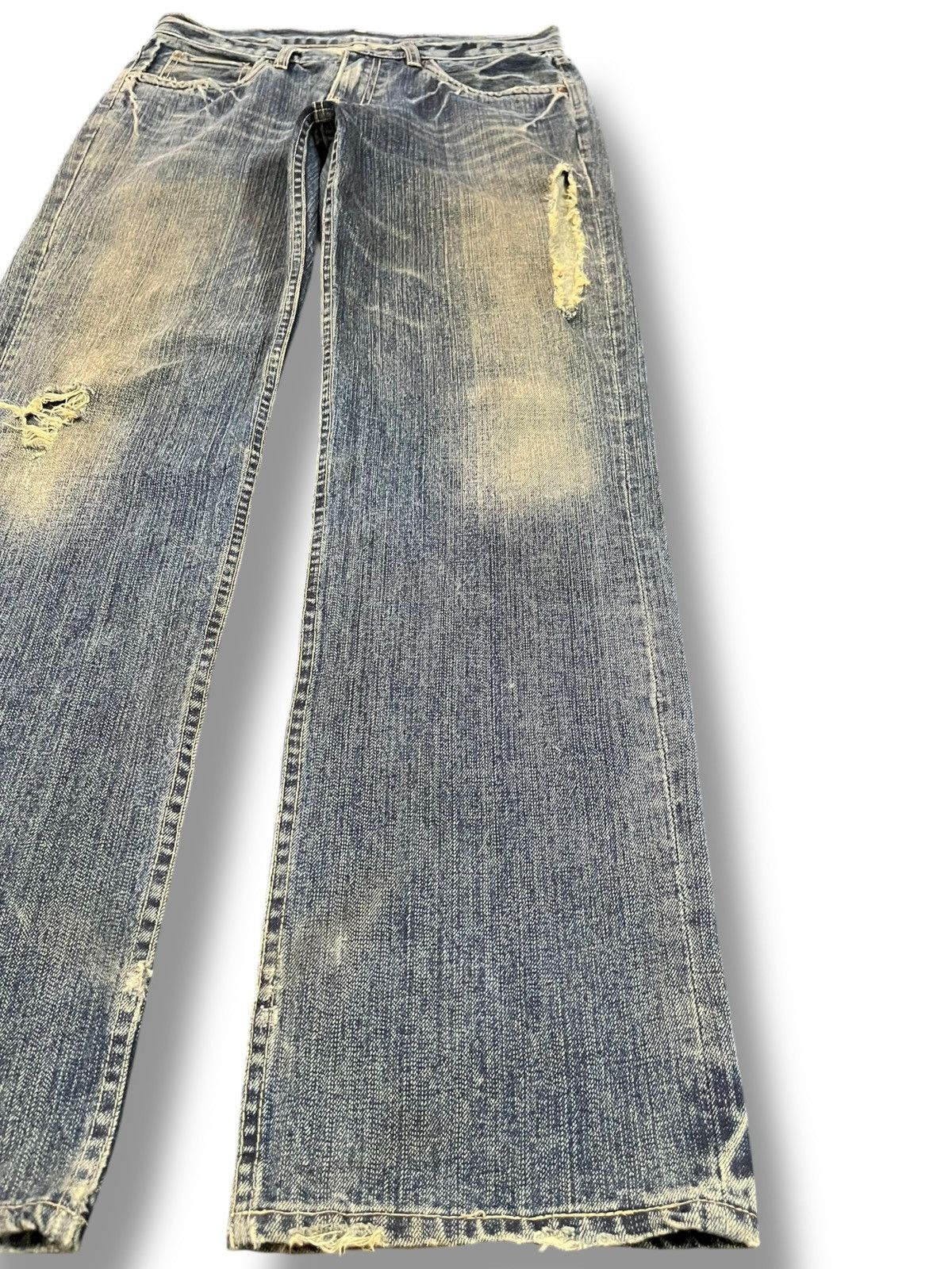 Takeo Kikuchi Vintage Takeo Kikuchi Faded Distressed Denim Size US 33 - 4 Thumbnail