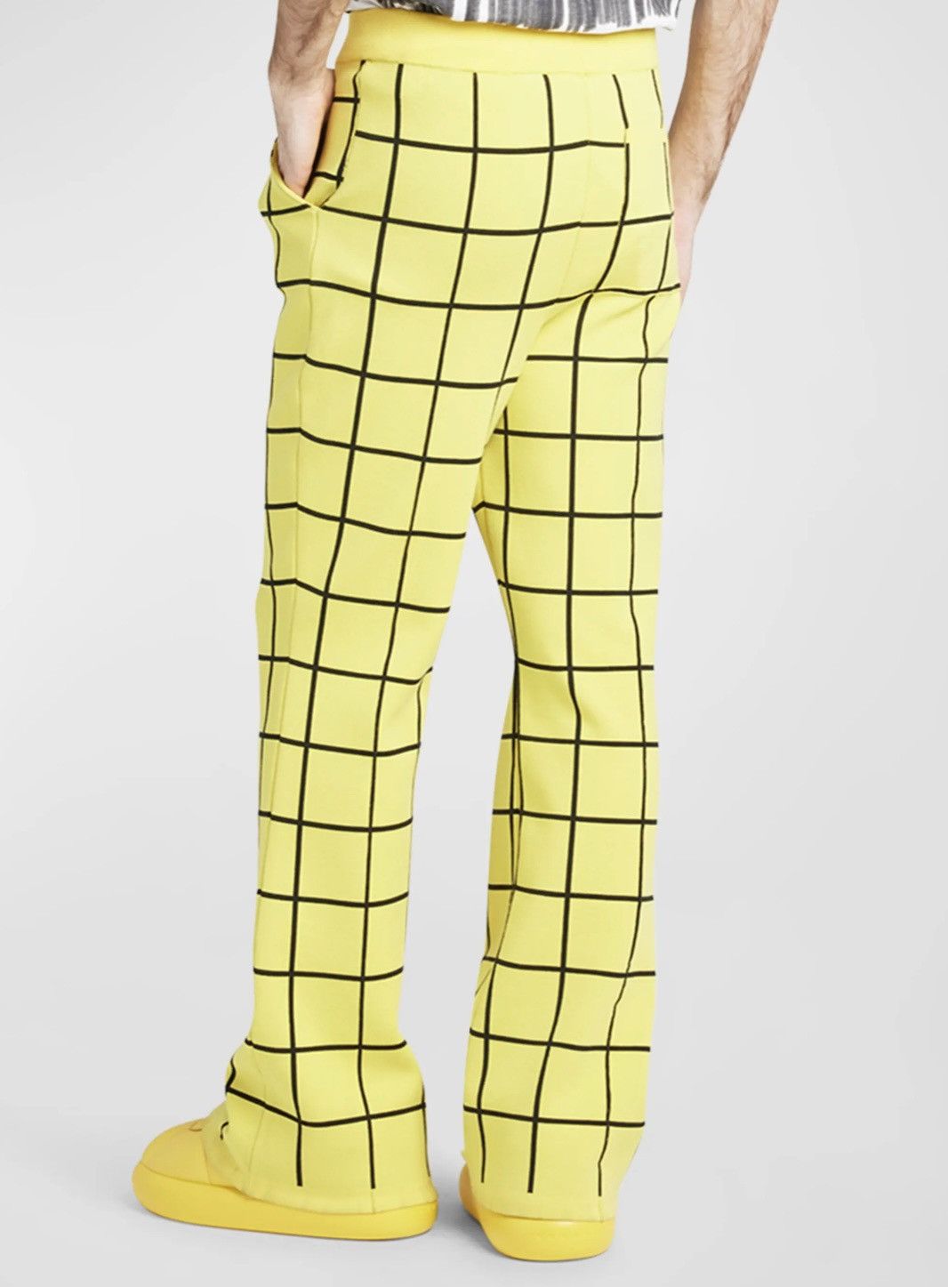 Marni Marni Yellow Grid Pants NWT Size 58 (42 US) FW Runway Size US 42 / EU 58 - 2 Thumbnail