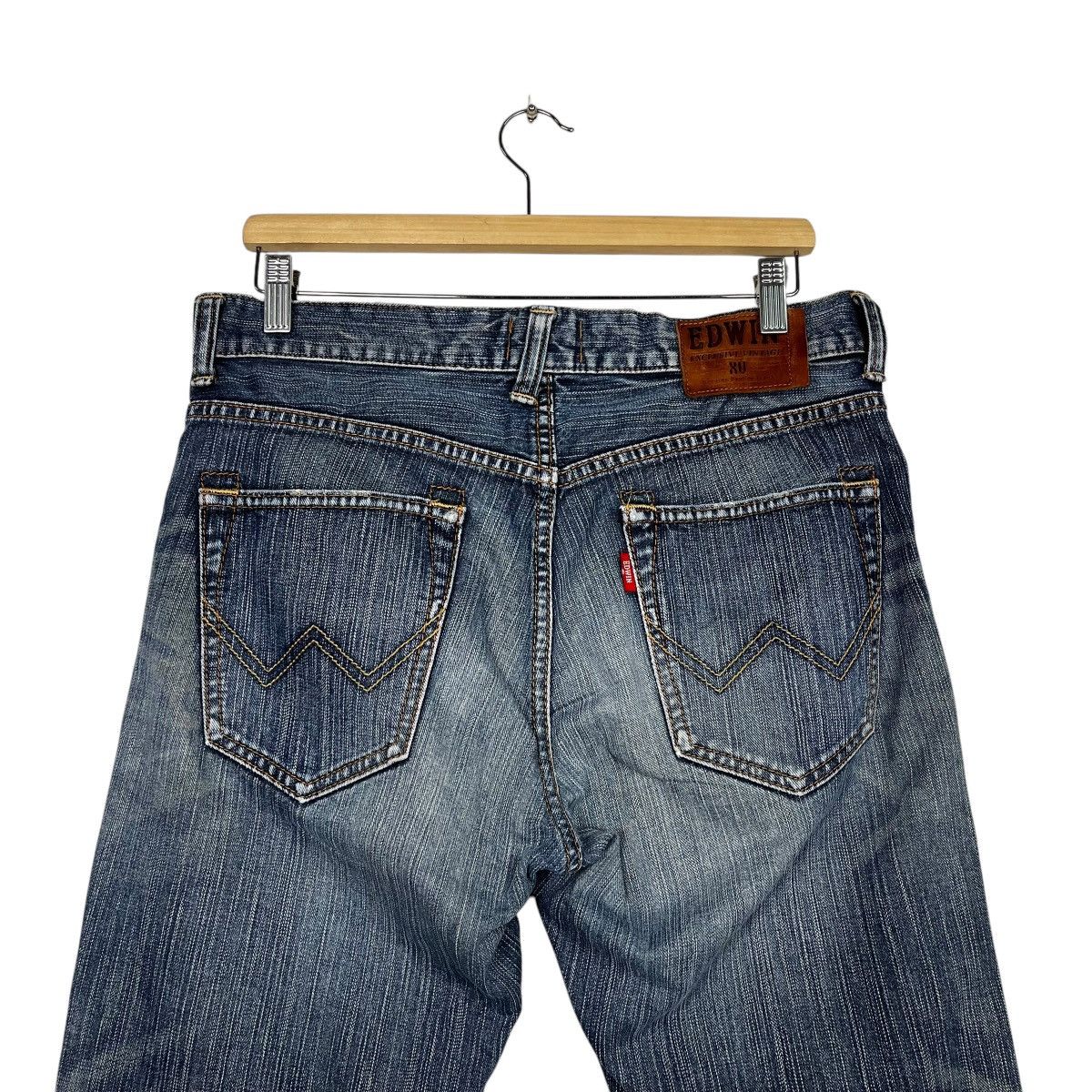 Japanese Brand Vintage Edwin Faded Denim Jeans Size 32" / US 10 / IT 46 - 8 Thumbnail