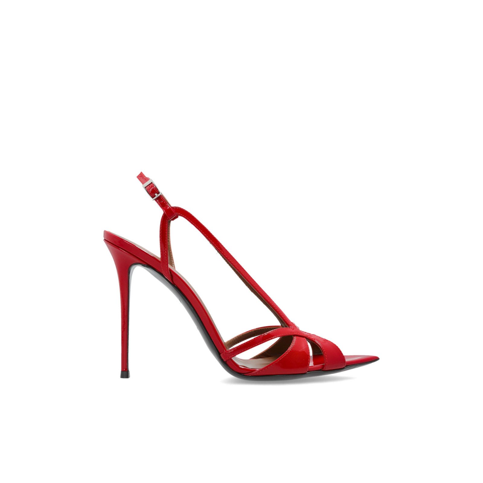 Giuseppe Zanotti Intrigo Red Leather 120mm Heel Sandals New