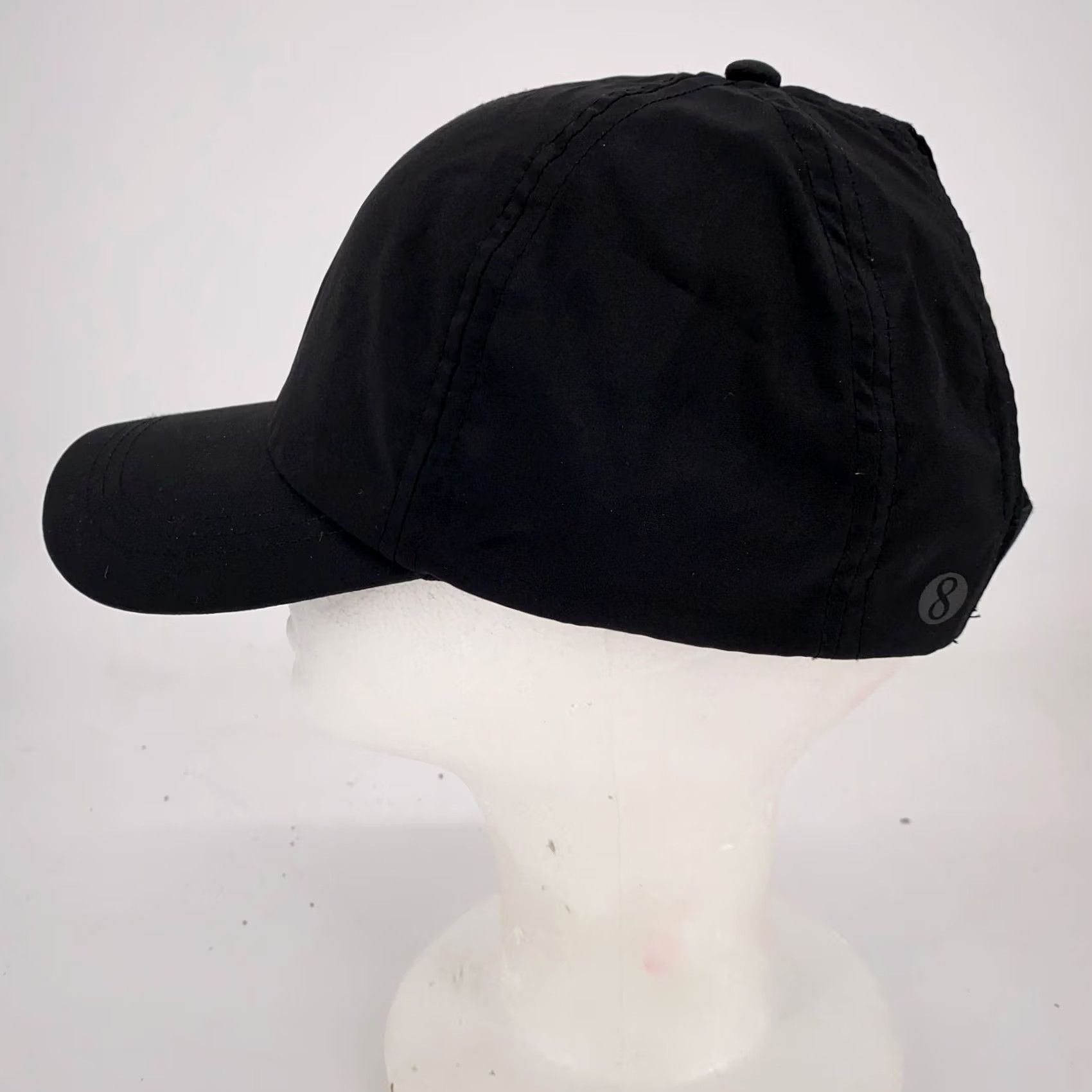 Lululemon Lululemon Black Hat Cap Strap Back One Size Ponytail Adjustable Quick Dry Lightweight Sports Outdoor Baseball Cap Womens/Mens Size ONE SIZE - 4 Thumbnail