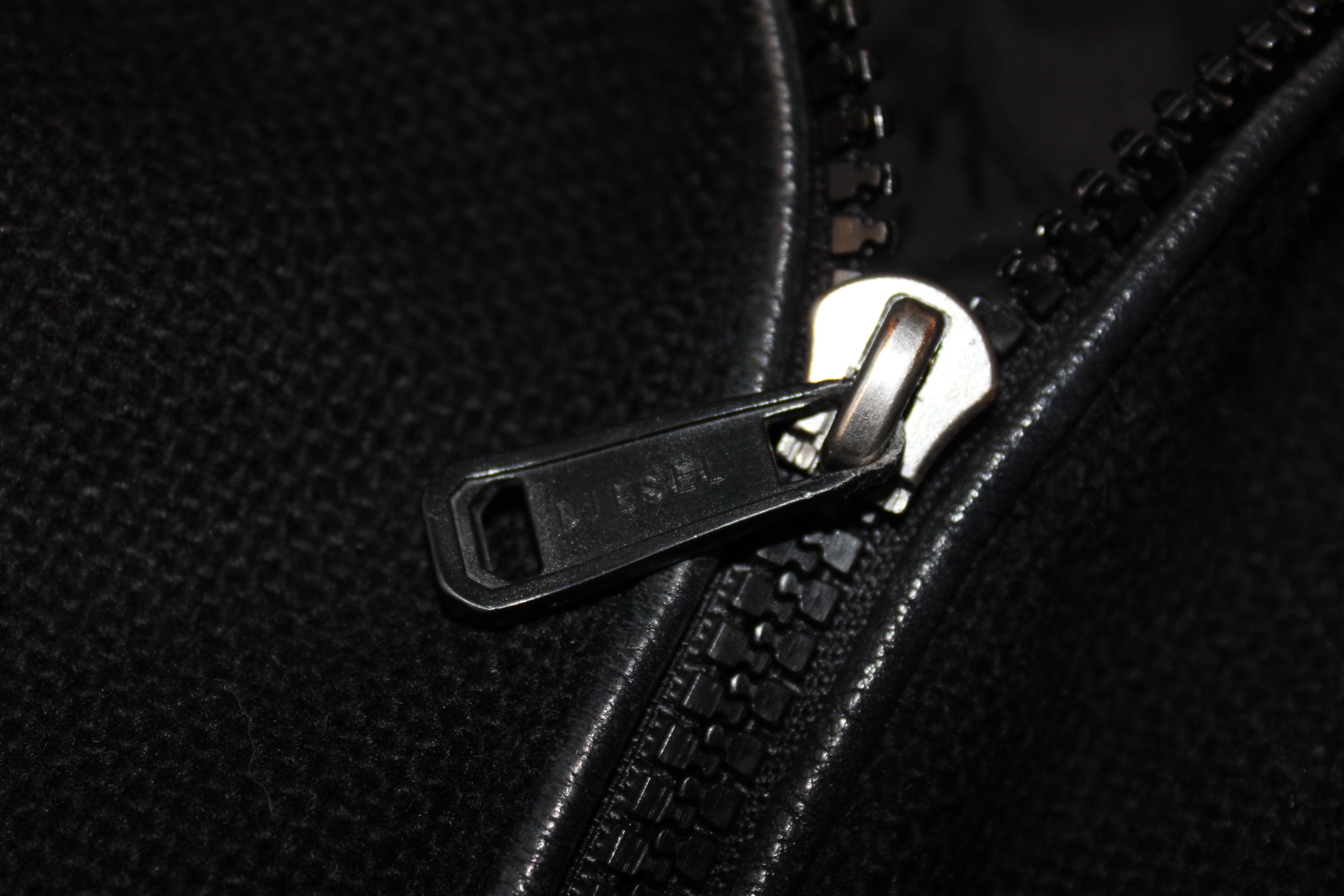Diesel Unisex DIESEL Designer Black Belted Coat Jacket Size M Size US S / EU 44-46 / 1 - 6 Thumbnail
