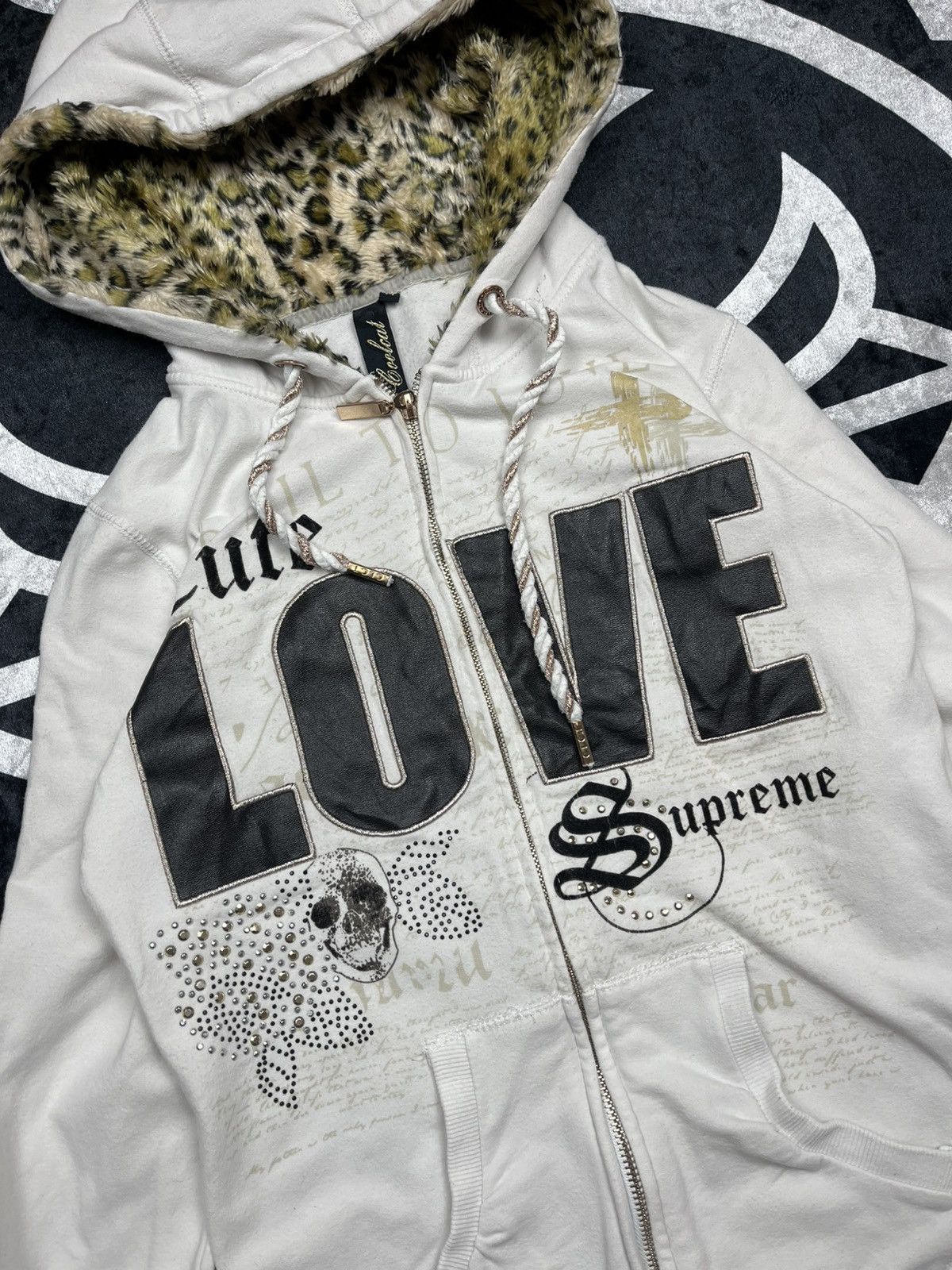If Six Was Nine LGB IfSixWasNine Cute Leopard Supreme Fur Faux Zip Hoodie Size M / US 6-8 / IT 42-44 - 3 Thumbnail
