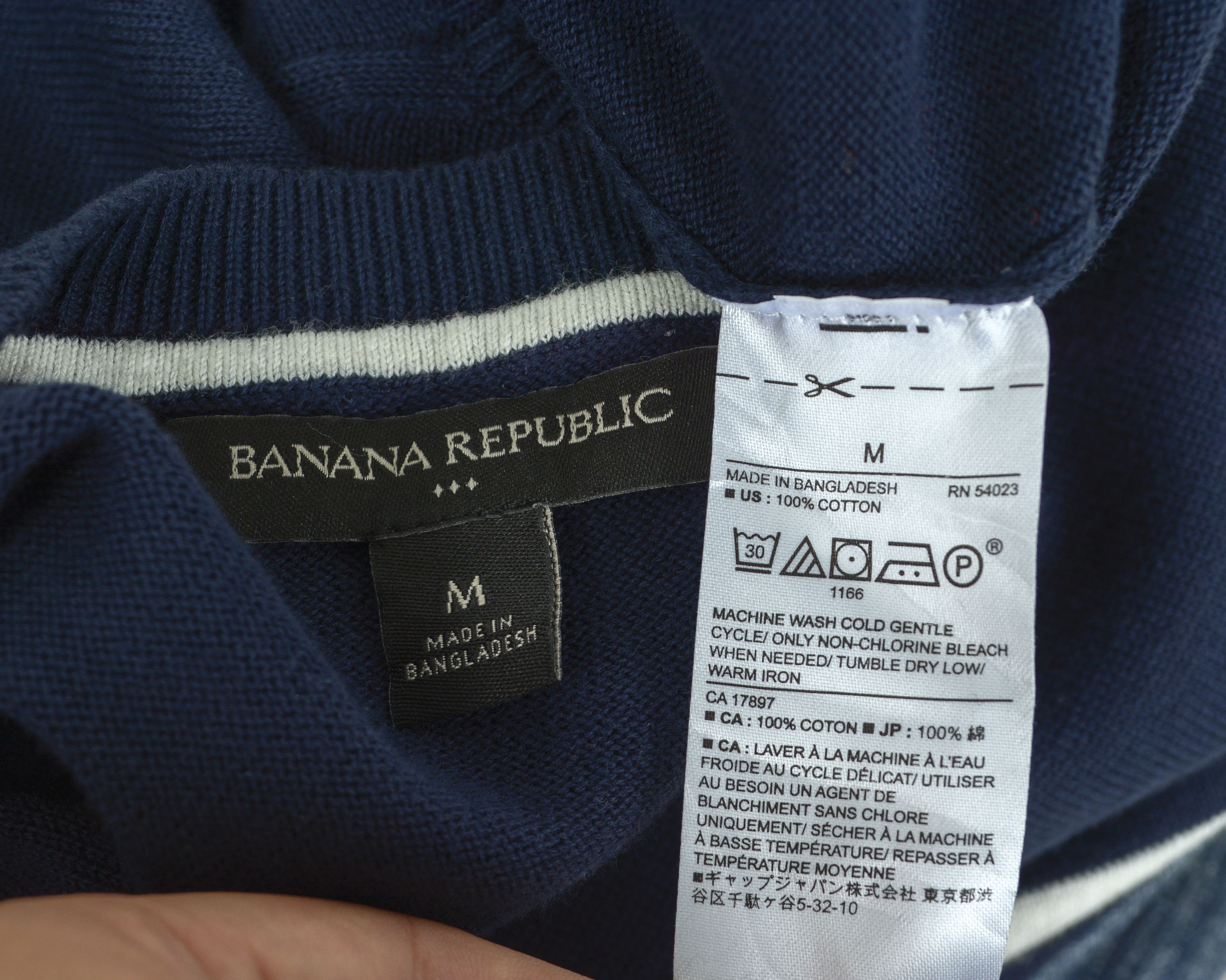 Banana Republic Sweater M Striped Crew Neck Thin Knit Pullover Jumper Casual Size US M / EU 48-50 / 2 - 4 Thumbnail