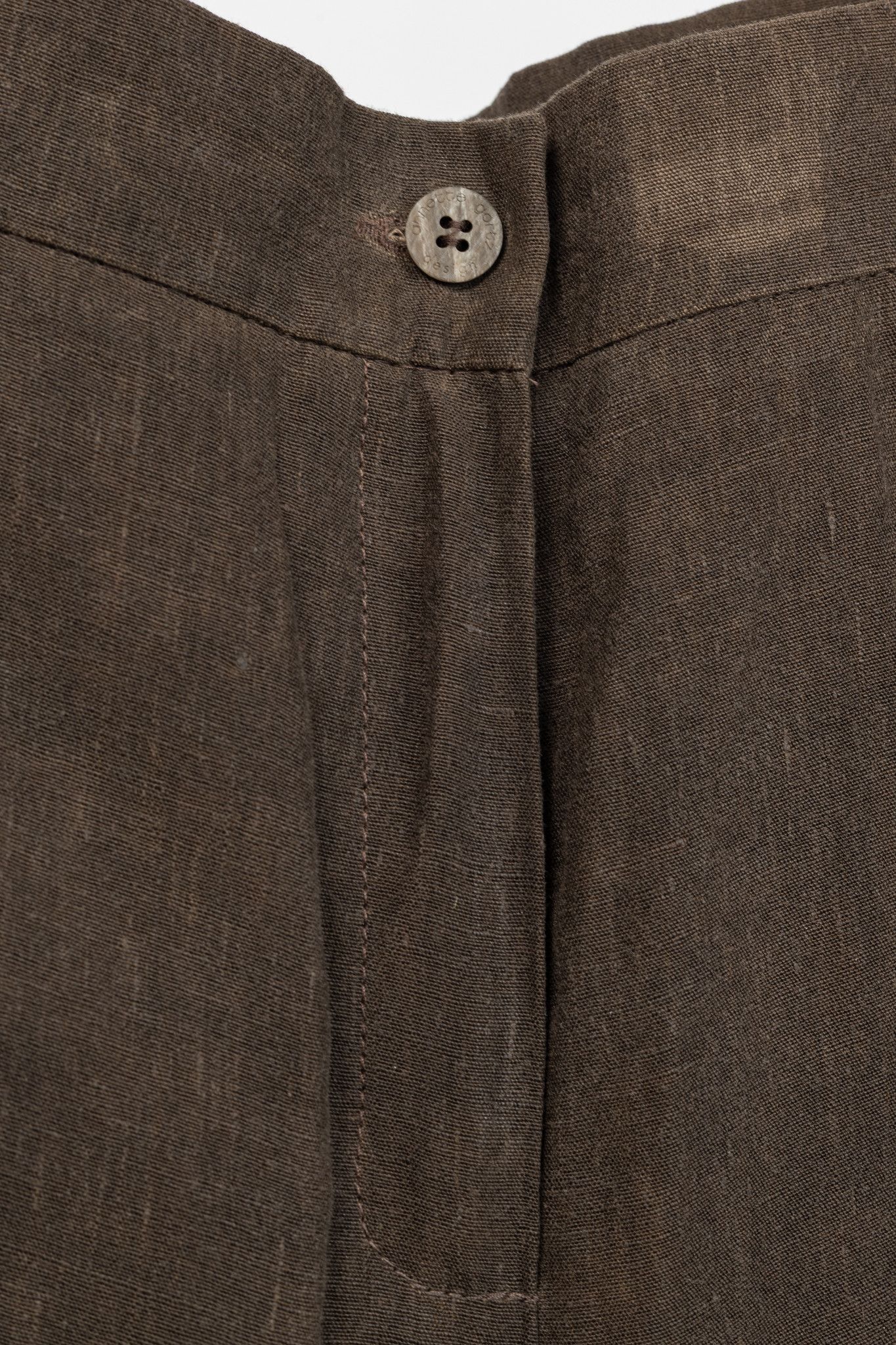 Annette Gortz Annette Gortz SS/16 Posh Brown Linen Cropped Pants Size 41" - 6 Thumbnail