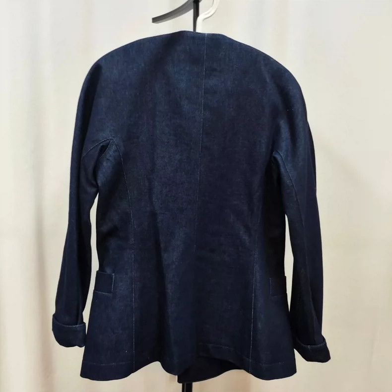 Loro Piana LORO PIANA Blue denim jacket in size 40 Size XS / US 0-2 / IT 36-38 - 2 Thumbnail