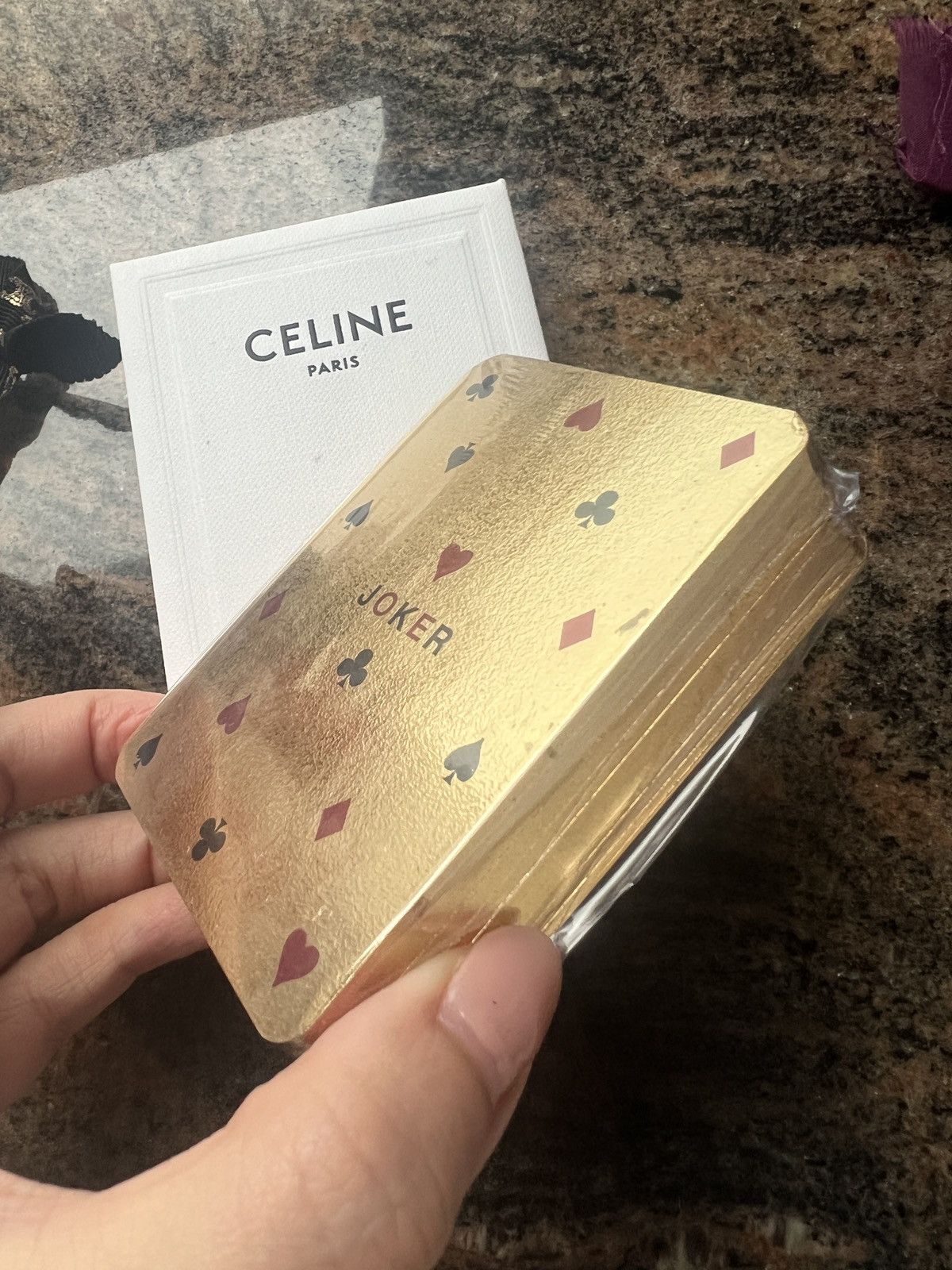 Celine × Hedi Slimane Celine Hedi slimane playing cards triomphe logo poker Size ONE SIZE - 6 Thumbnail