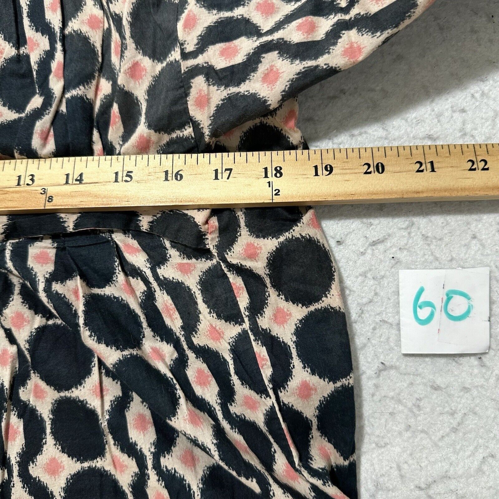 Mossimo Mossimo Medium Pink Black Patterned Top Pullover Blouse Size M / US 6-8 / IT 42-44 - 7 Thumbnail