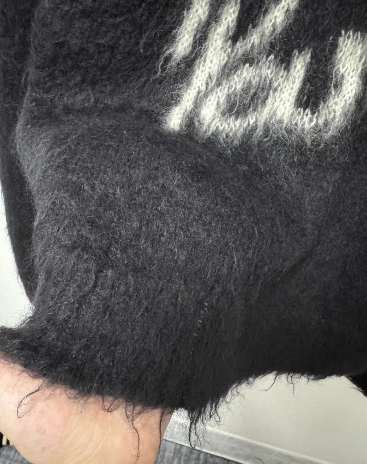 Saint Laurent Paris Saint Laurent (SLP) 22SS Mohair "Paris" Slogan Sweater Size US S / EU 44-46 / 1 - 4 Thumbnail