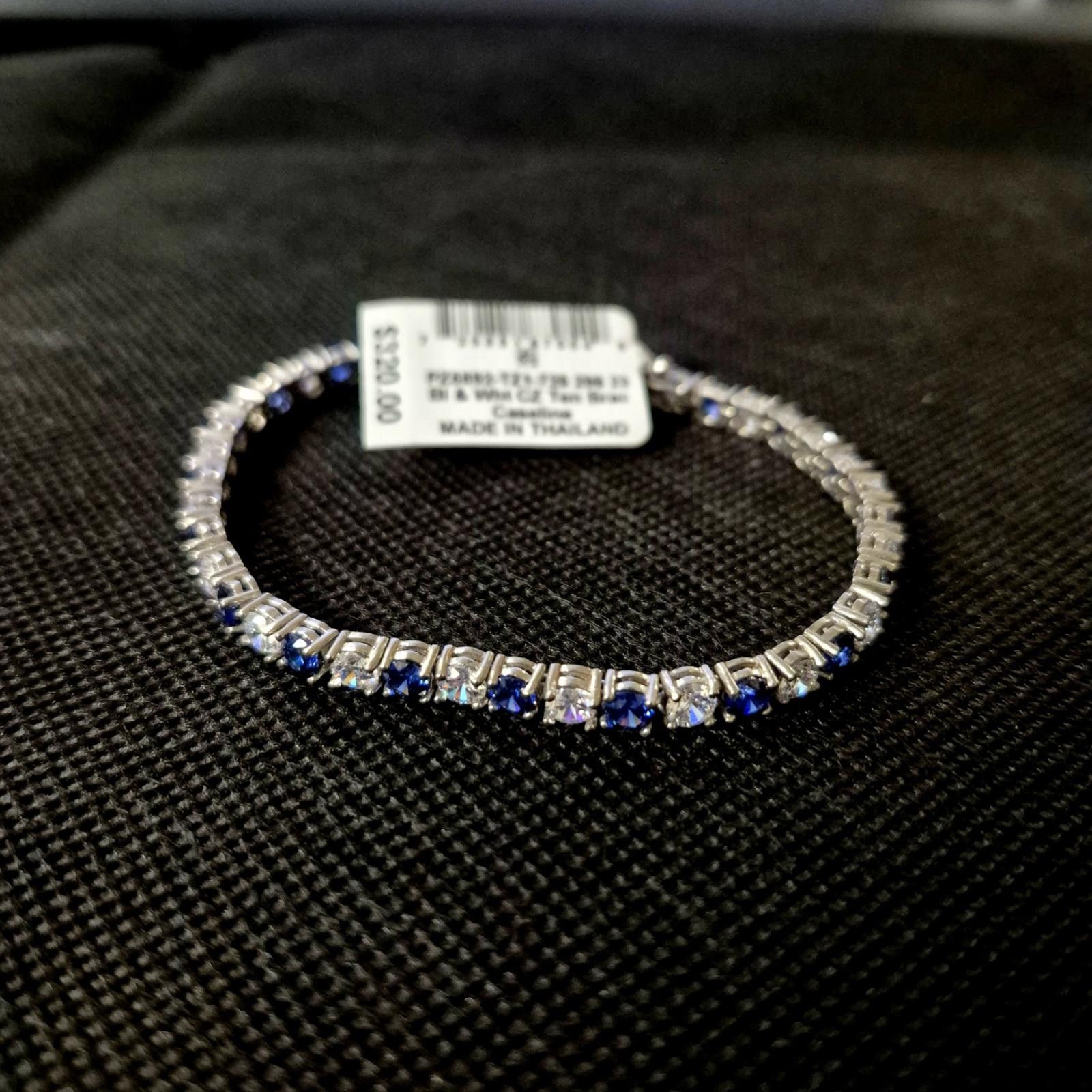 Giani Bernini Giani Bernini Sapphire Tennis Bracelet in Sterling Silver Size ONE SIZE - 3 Thumbnail