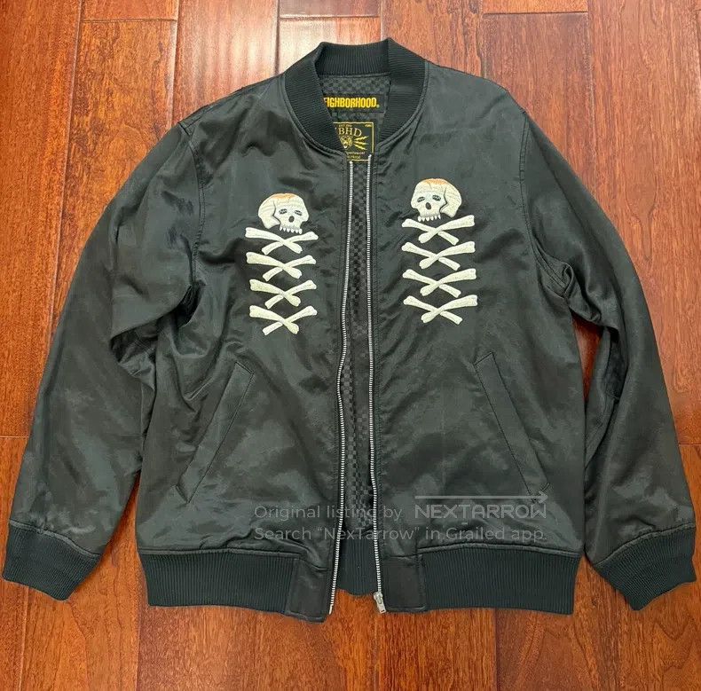 Neighborhood Neighborhood Skull Embroidered Jacket Size US XL / EU 56 / 4 - 1 Thumbnail