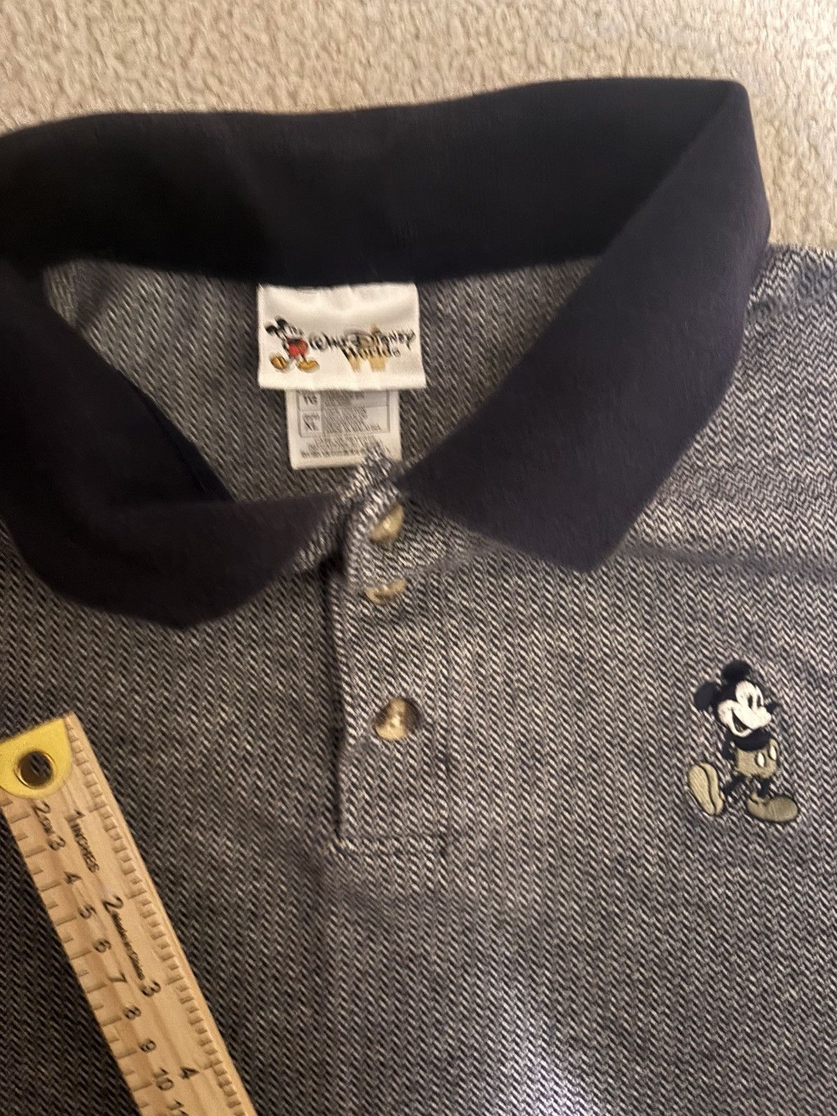 Disney Vtg Disney Polo Shirt Mens XL Gray 90s Mickey Mouse Golf Size US XL / EU 56 / 4 - 4 Thumbnail