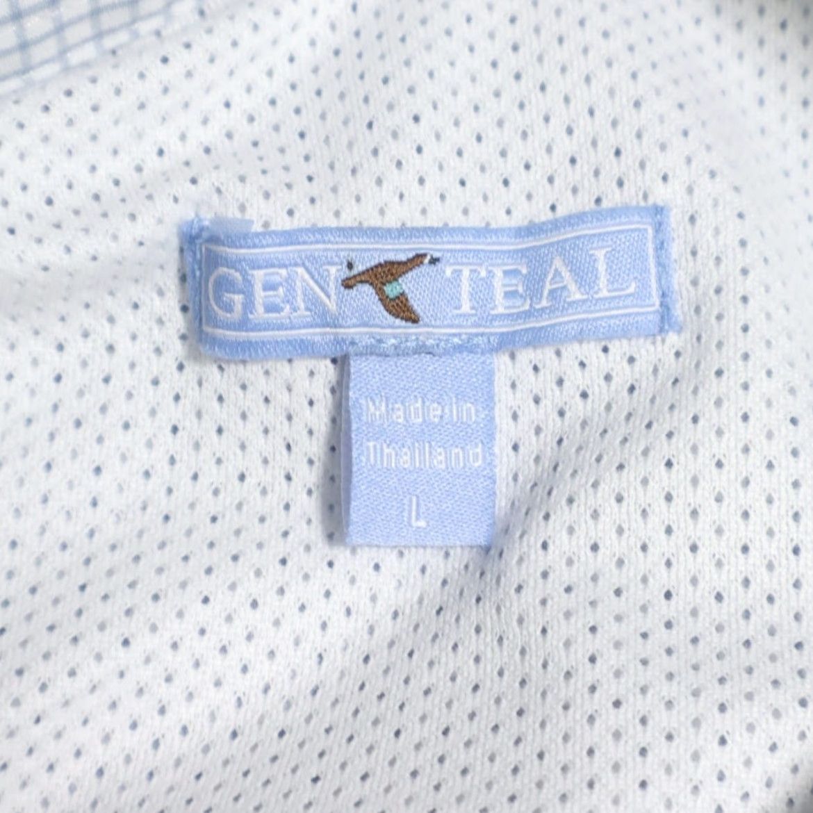 Catalina Genteal Brrr Catalina Fishing Nylon Striped Button Up Shirt Blue Men L Size US L / EU 52-54 / 3 - 5 Thumbnail