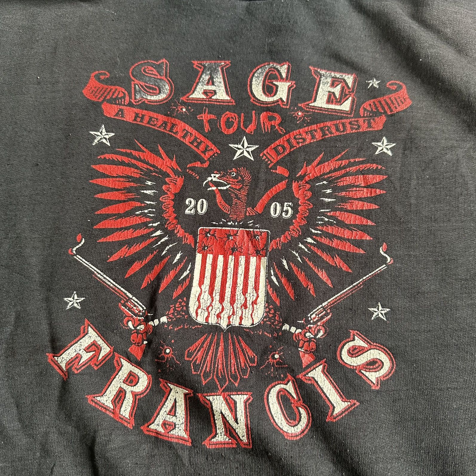 Rap Tees Vintage Pauh William Francis Hip hop tour 2005 black hoodie Size US XL / EU 56 / 4 - 7 Thumbnail