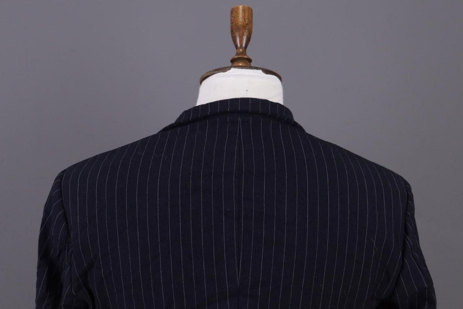 Designer Boggi Milano Black Stripe Wool Sport Coat Size EU 46 US 36 M Size 40R - 11 Thumbnail