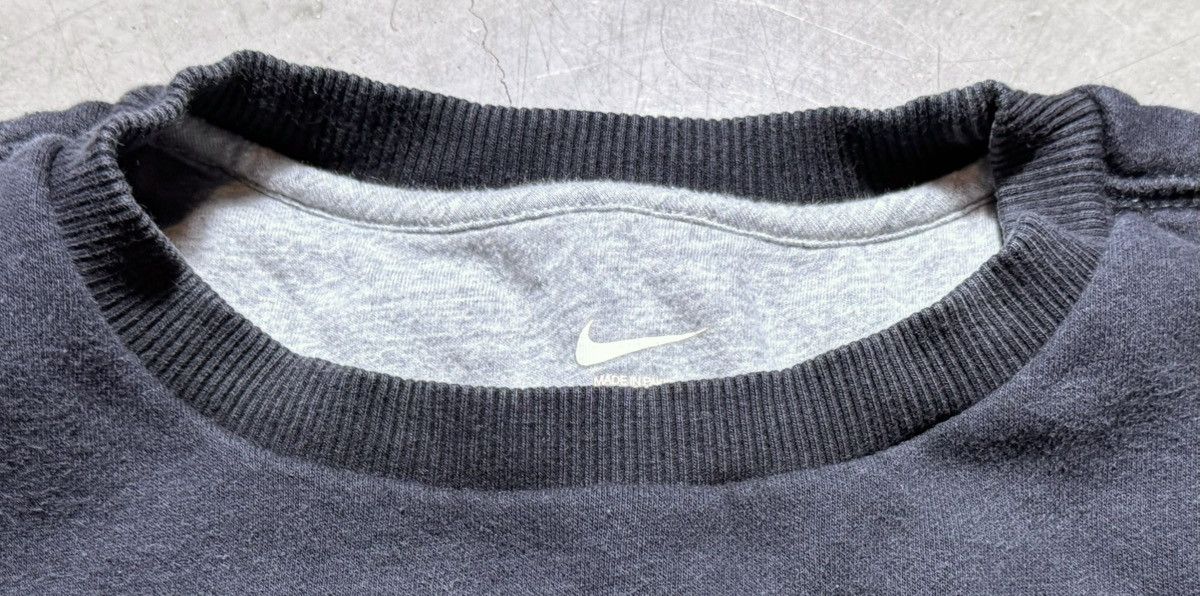 Nike × Vintage Nike Sportswear Fleece Swoosh Logo Black Sweatshirt sz L Size US L / EU 52-54 / 3 - 3 Thumbnail