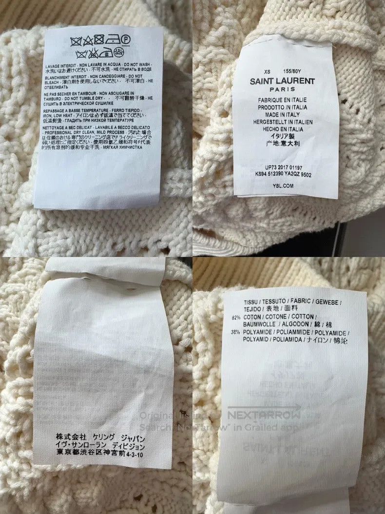 Saint Laurent Paris Saint Laurent Paris Women's Cutout Knit Sweater Size XS / US 0-2 / IT 36-38 - 9 Thumbnail