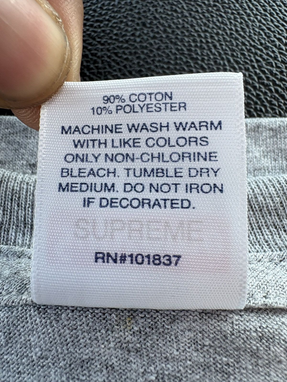 Supreme Supreme “Classic” Logo S/S Top (Heather Grey) Size US XL / EU 56 / 4 - 4 Thumbnail