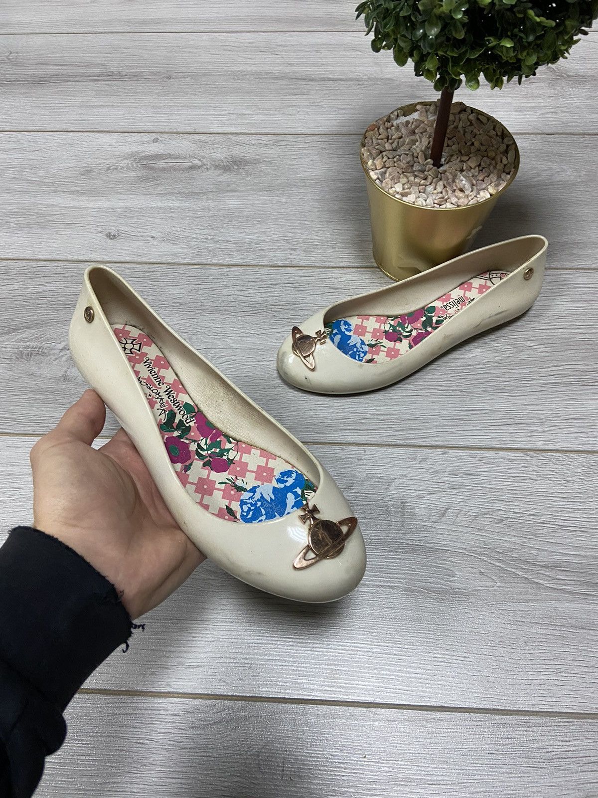 Melissa × Vivienne Westwood Vivienne Westwood x Melissa ballet flats big gold Orb Size US 7 / IT 37 - 3 Thumbnail