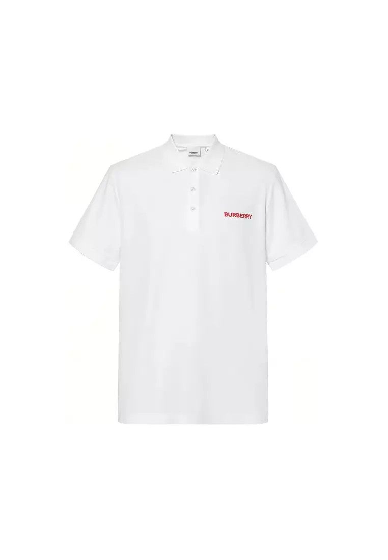 Burberry o1w1db10326 Hartford Polo Shirt in White Size US L / EU 52-54 / 3 - 1 Thumbnail