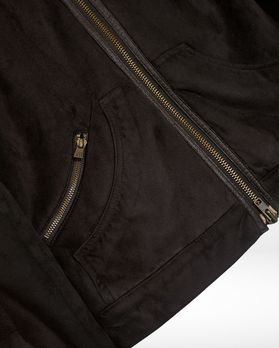 Giorgio Armani 1990s Fur-Lined Gamuza Hoodie Size US M / EU 48-50 / 2 - 4 Thumbnail