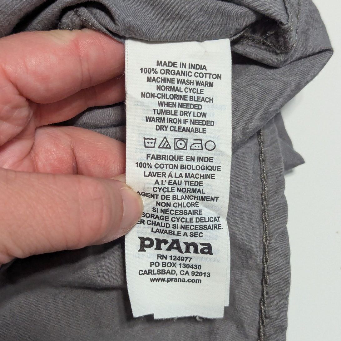 Prana PrAna Barekur Short Sleeve Shirt Button Down Gray Collared Size US L / EU 52-54 / 3 - 4 Thumbnail