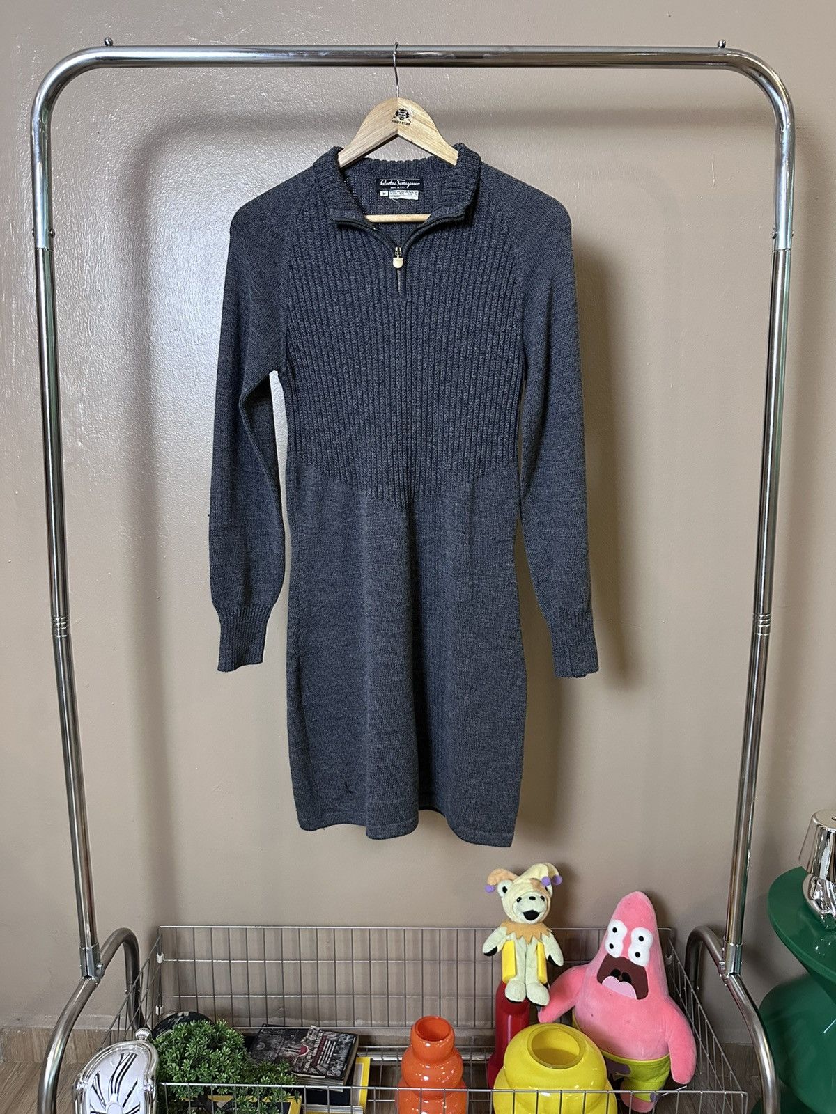 Salvatore Ferragamo Halfzip Knit Dress