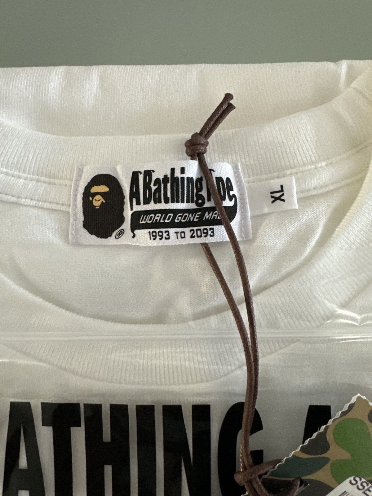 Bape BAPE ABC Sea Surface Camo Pocket College Tee White (XL) Size US XL / EU 56 / 4 - 2 Thumbnail