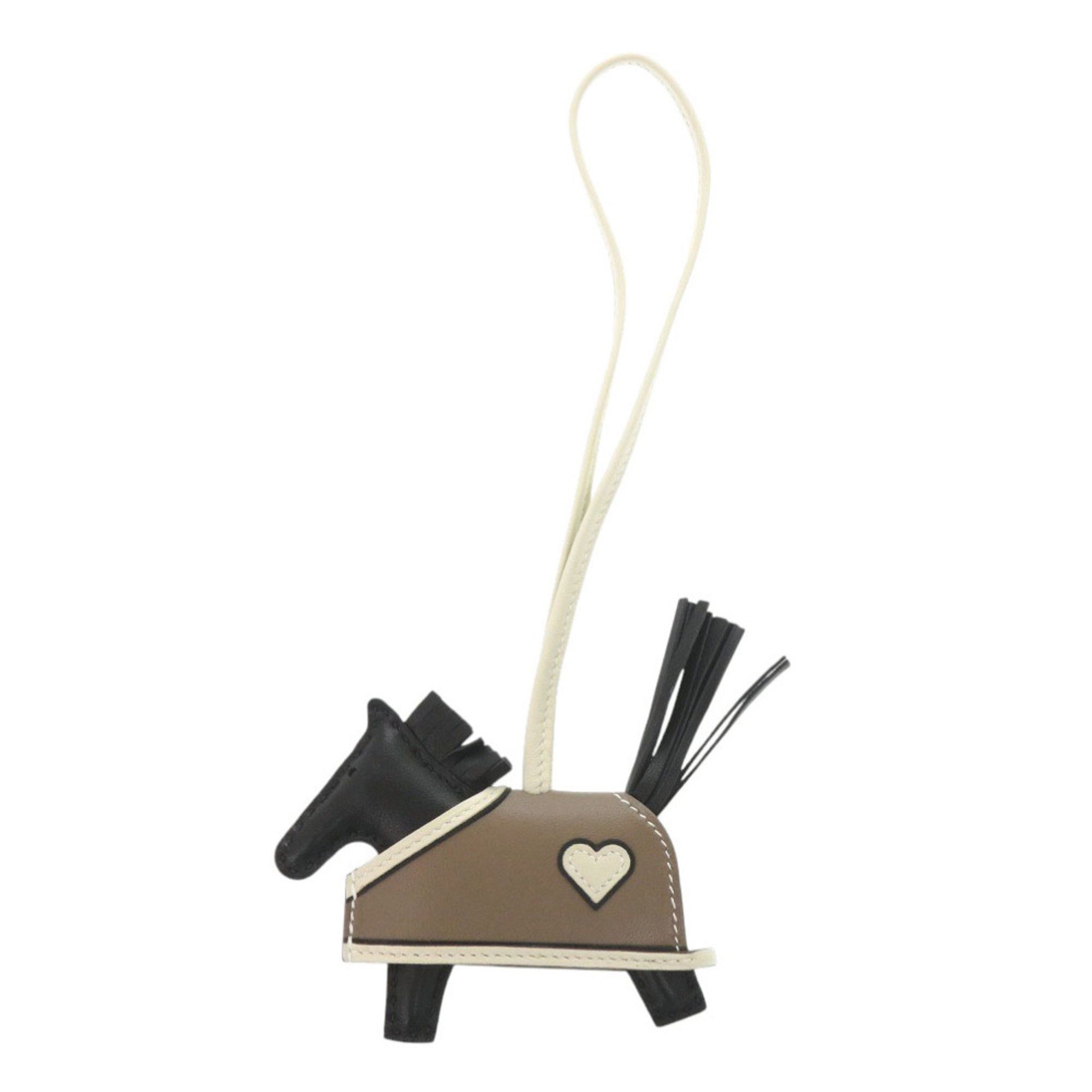 Hermes Hermes Unused Hermès Rodeo Robeaux Cool PM Anjou Milo Swift Leather Black Etoupe Clé K Stamp (Made in 2025) Keychain 0638 Size ONE SIZE - 1 Thumbnail