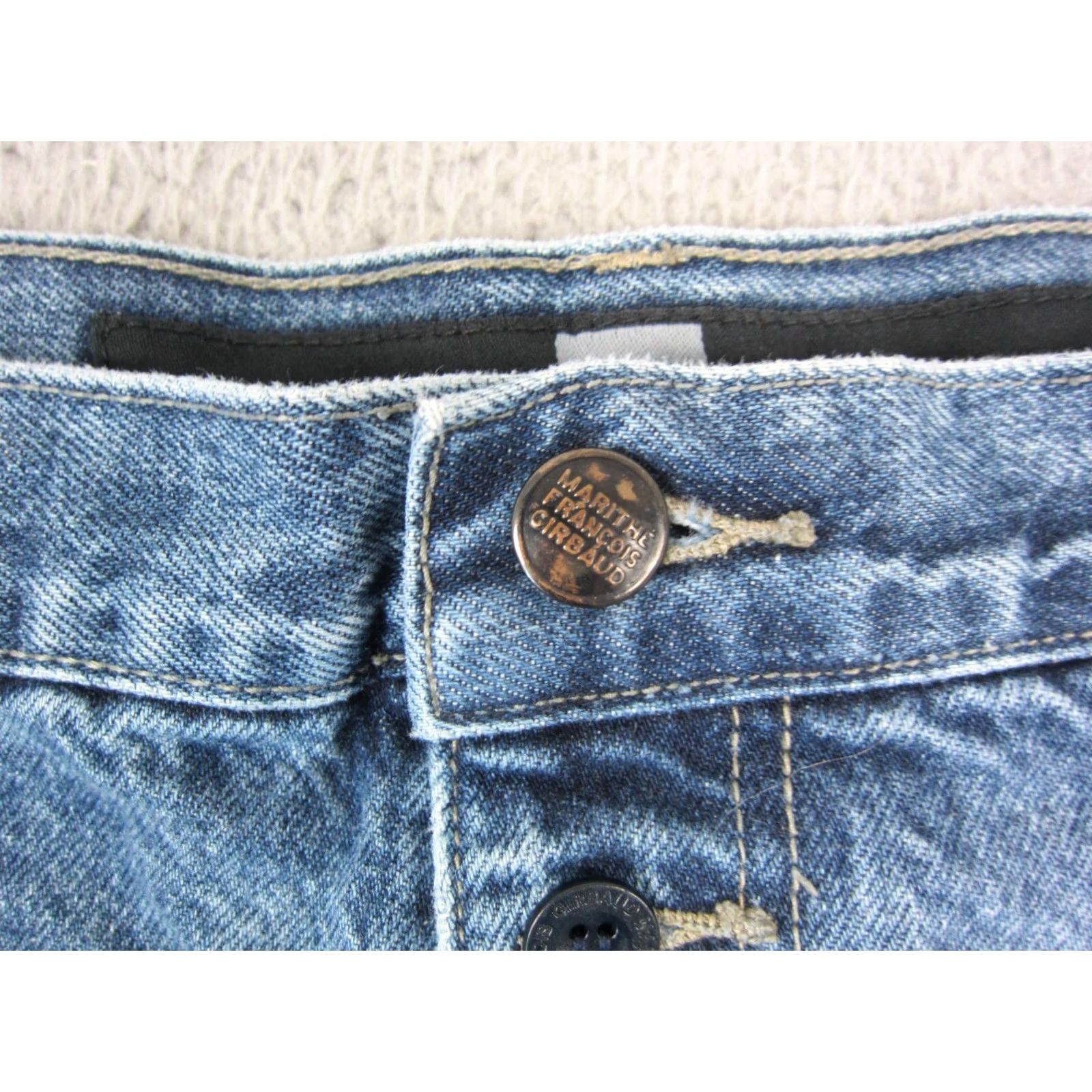 Denime VINTAGE Girbaud Shorts Mens 42 Blue Marithe Francois Denim Baggy Jorts Loose 90s Y2K Size US 42 / EU 58 - 5 Thumbnail