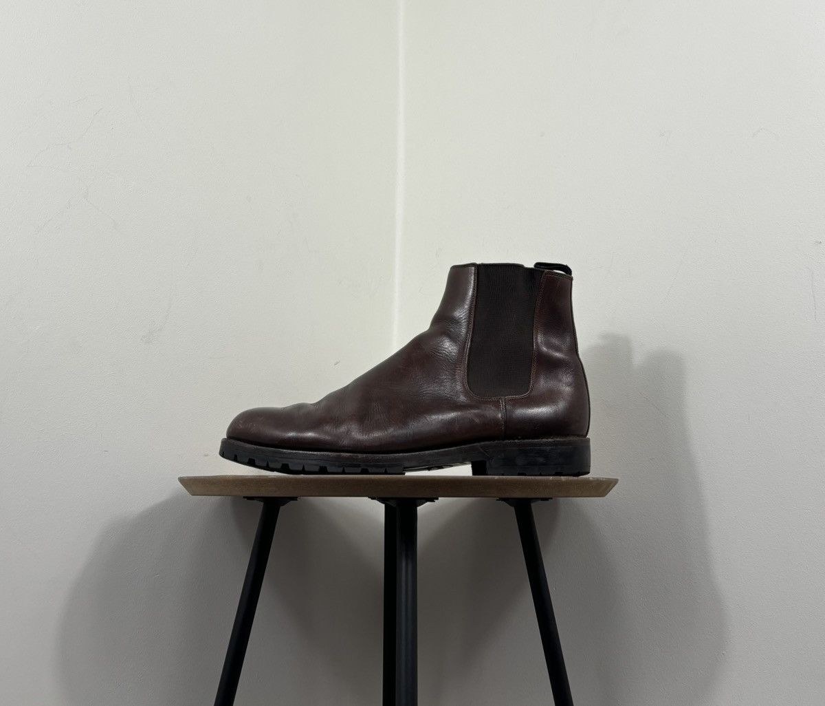 Other Ed Meier Munich Men’s Dark Brown Leather Ankle Chelsea Boots Size US 11 / EU 44 - 10 Thumbnail