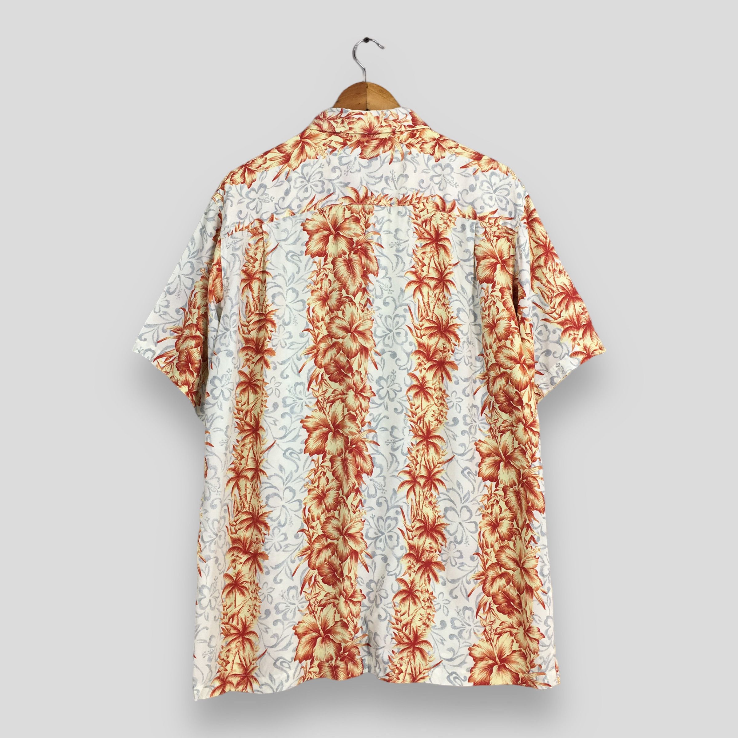 Vintage Vintage Hawaiian Hibiscus Flower Tropical Hawaii Shirt Large Size US L / EU 52-54 / 3 - 7 Thumbnail