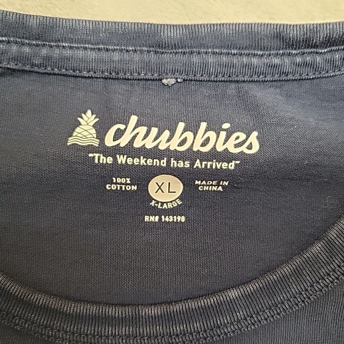 Chubbies Chubbies Shirt Mens XL Blue 100% Cotton Crewneck Blank Summer Tee Retro Shirt Man XL Blue Cotton Crew Neck Short Sleeve Solid Size US XL / EU 56 / 4 - 3 Thumbnail