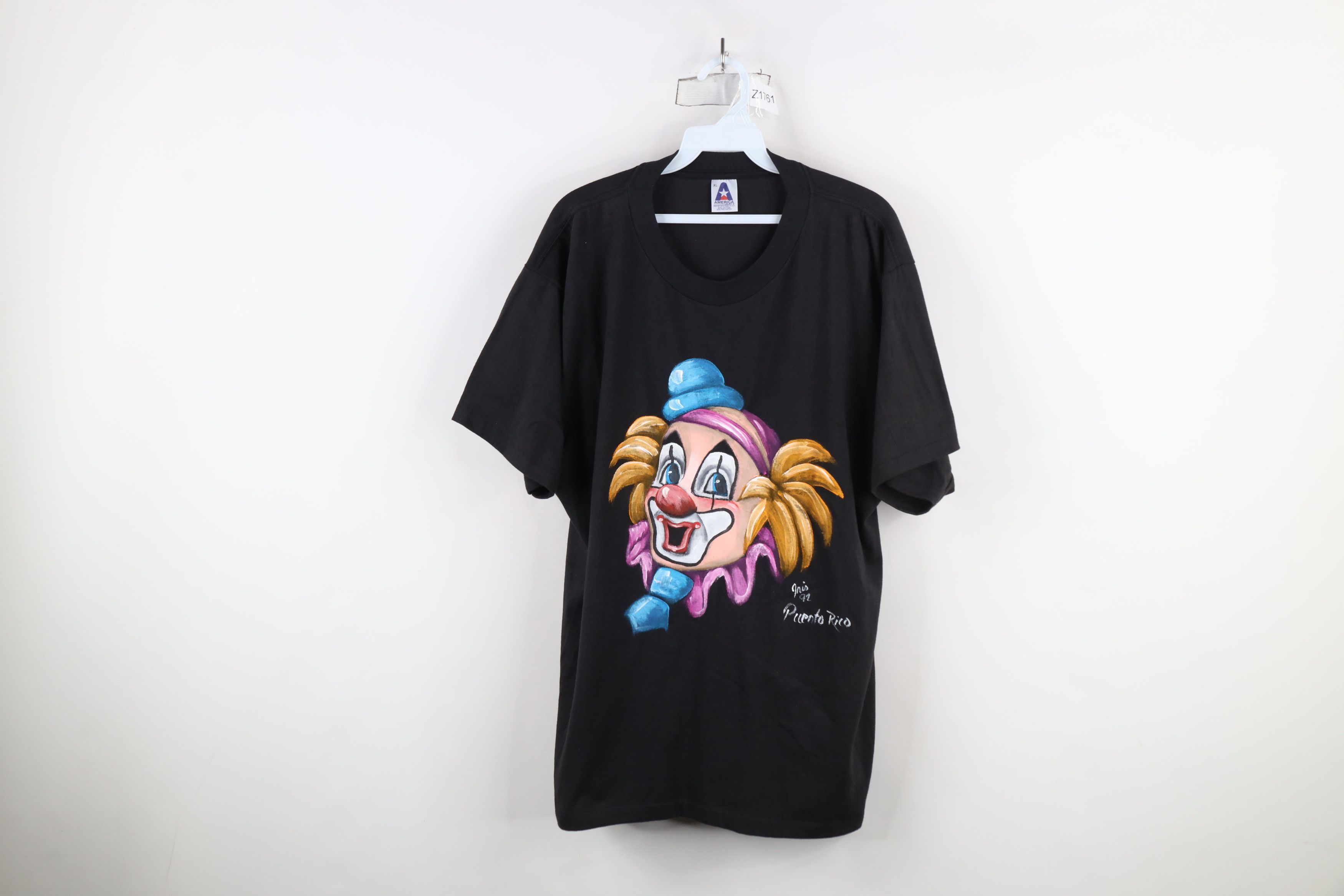 Vintage Vintage 90s Streetwear Clown Short Sleeve T-Shirt USA Size US XL / EU 56 / 4 - 1 Thumbnail